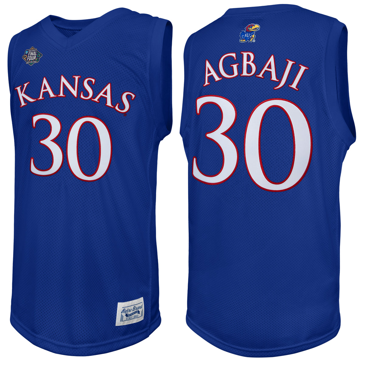 Kansas Jayhawks Ochai Agbaji Throwback Jersey