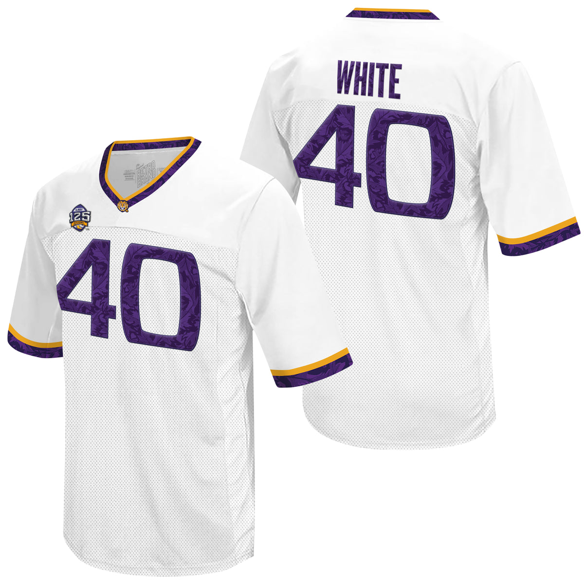 LSU Tigers Devin White Throwback Jersey