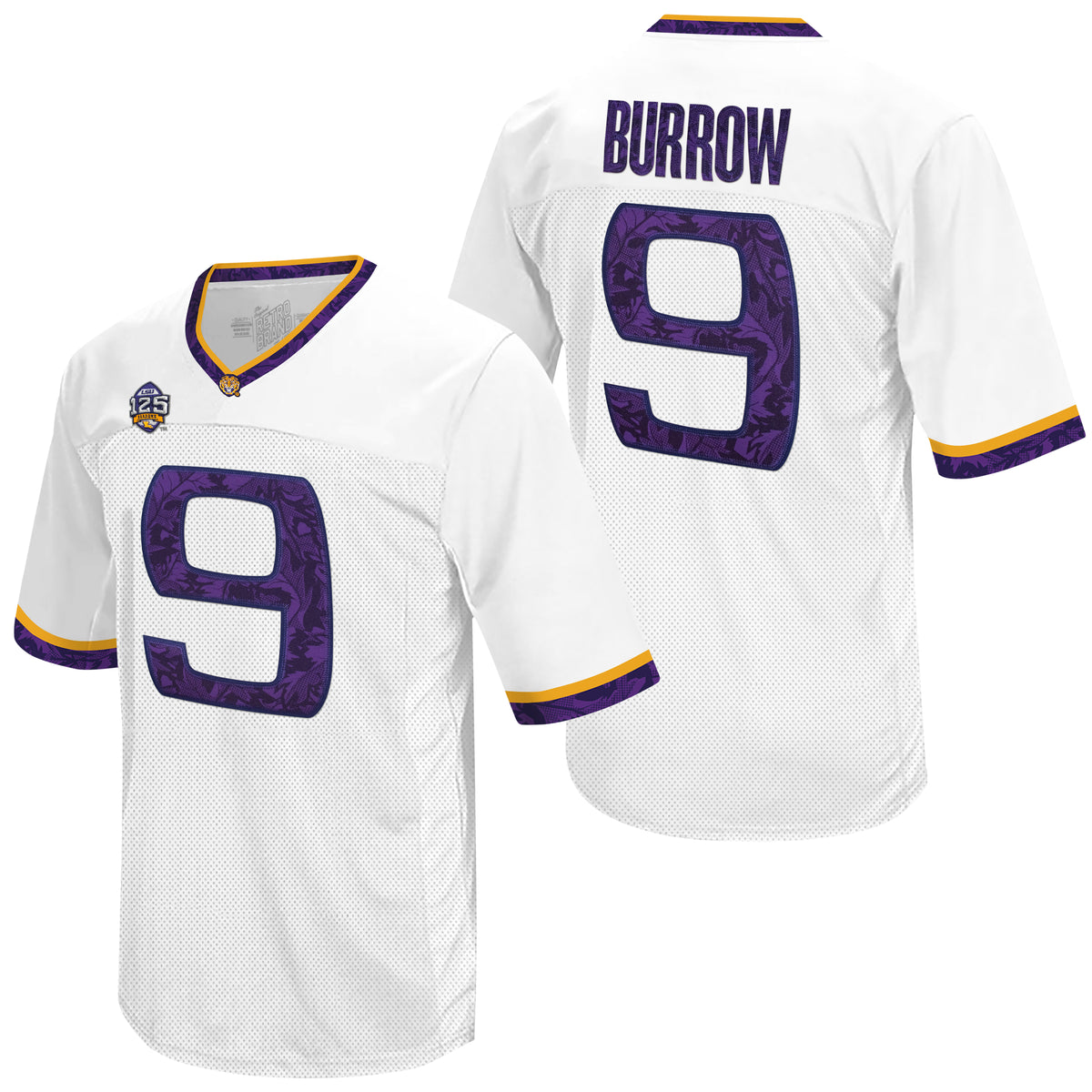 LSU Tigers Joe Burrow Throwback Jersey