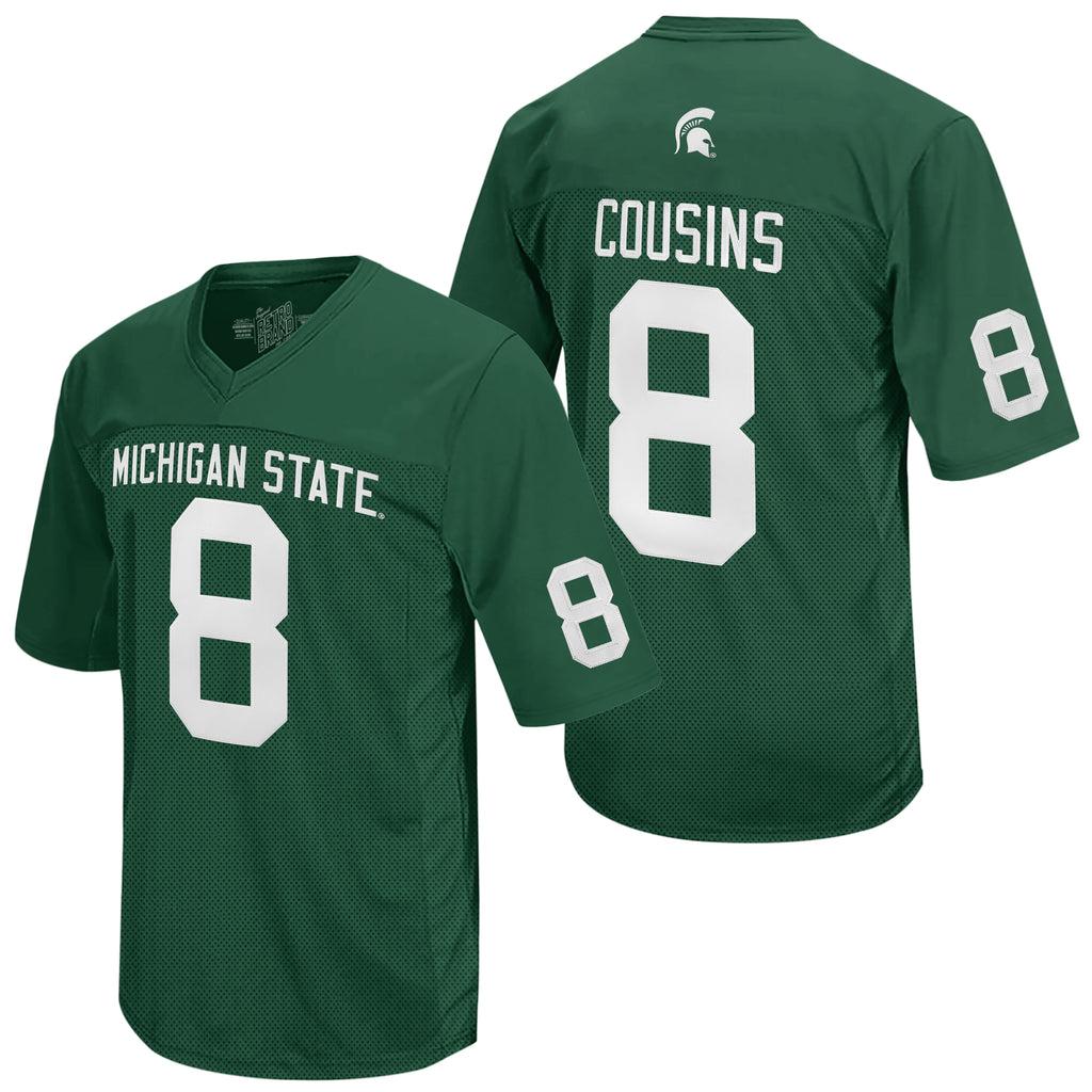 Michigan State Spartans Kirk Cousins Throwback Jersey â ORIGINAL RETRO BRAND