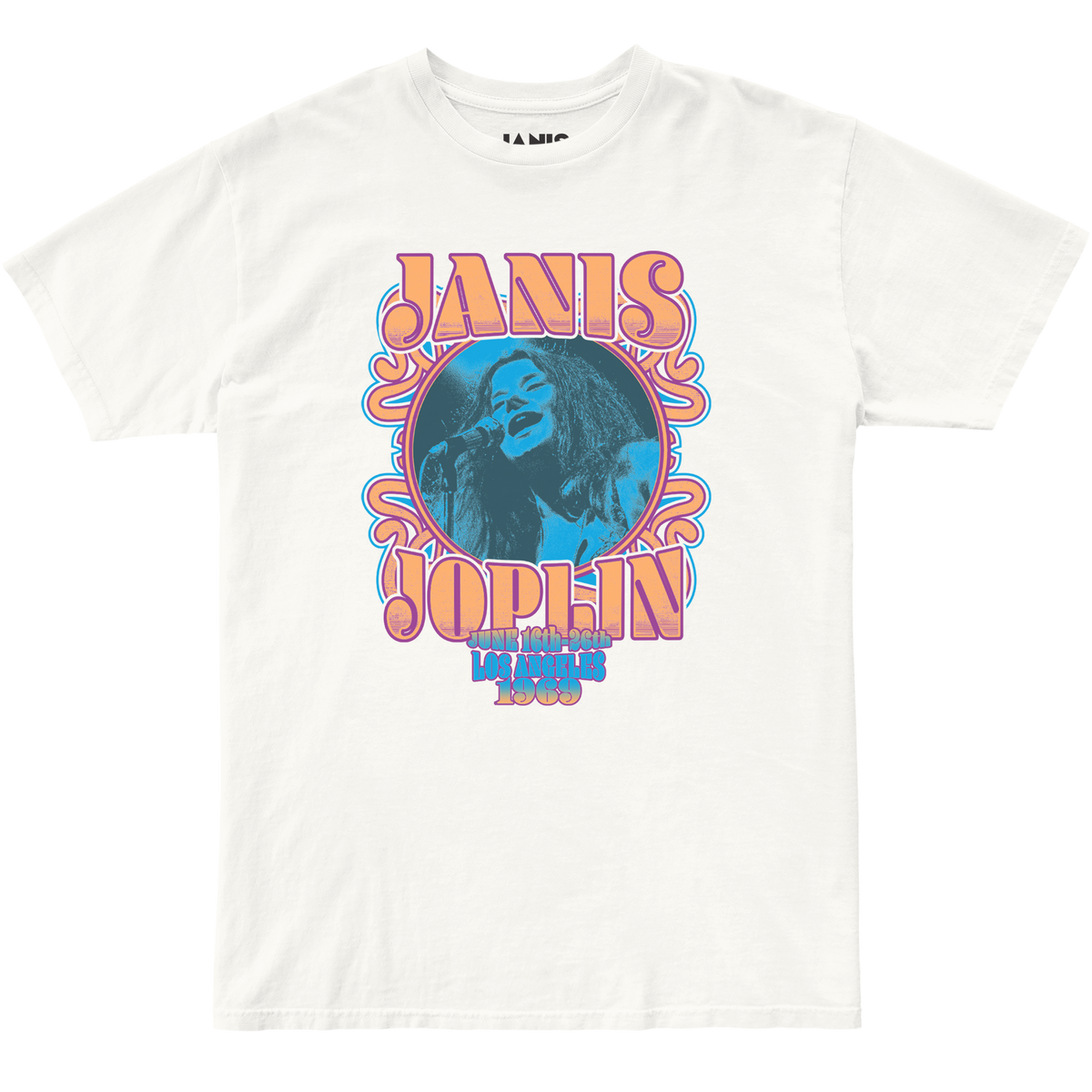Janis Joplin Los Angeles 1969 100% Cotton Tee