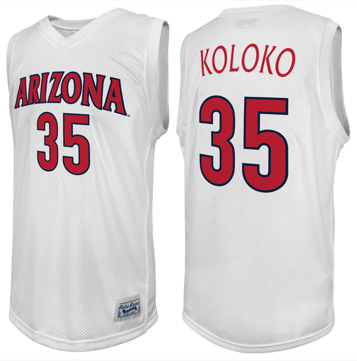 Arizona Wildcats Christian Koloko Screen Print Jersey