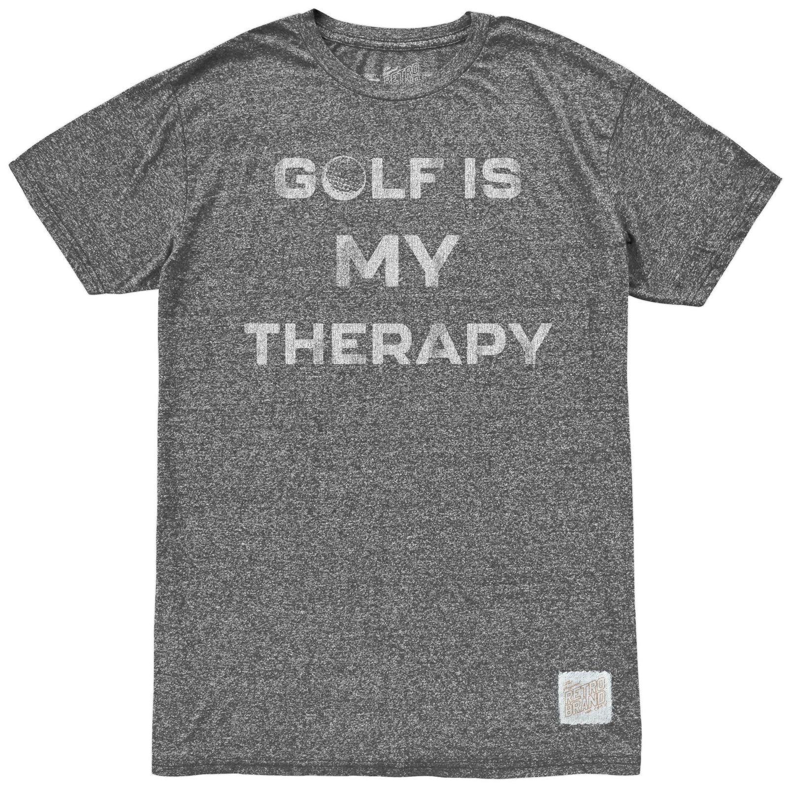 Golf Is My Therapy Tri-Blend Tee