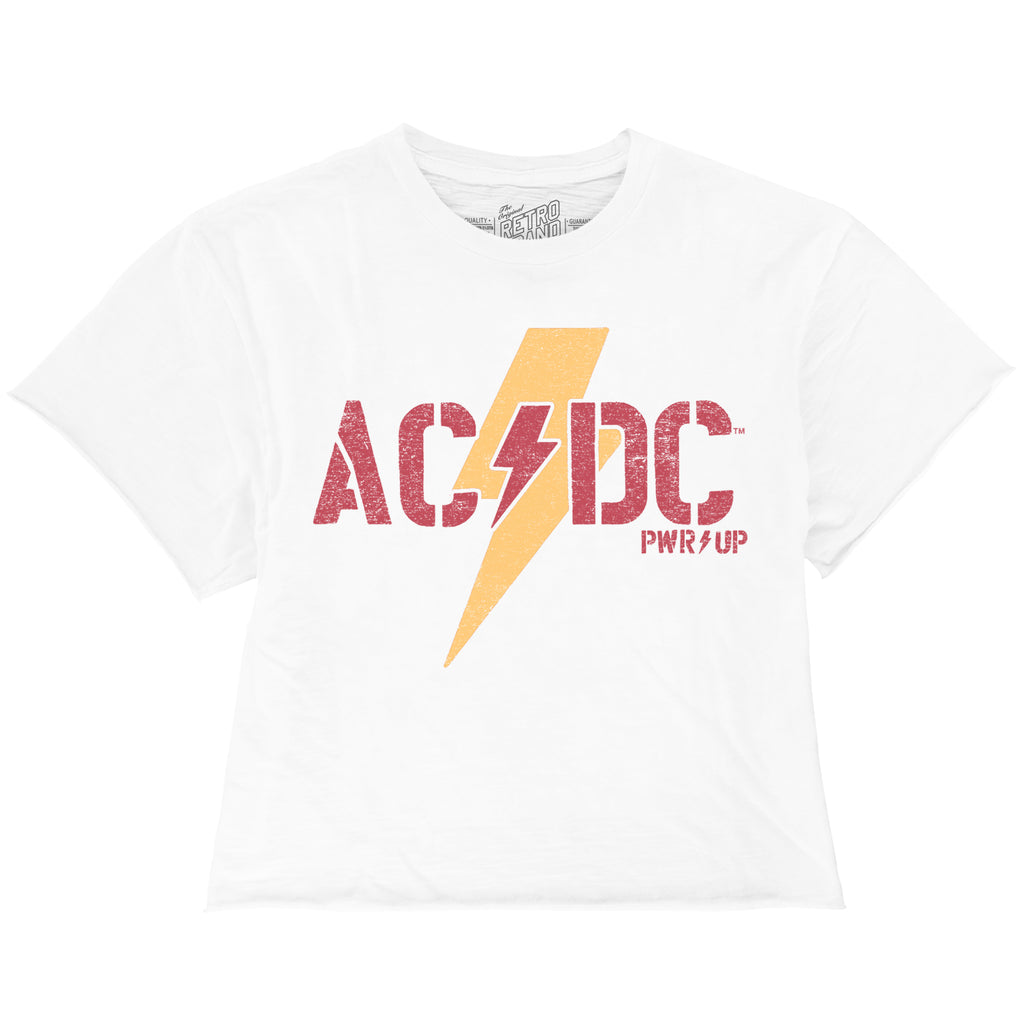 AC/DC Power Up 100% Cotton Crop Slub Tee – ORIGINAL RETRO BRAND