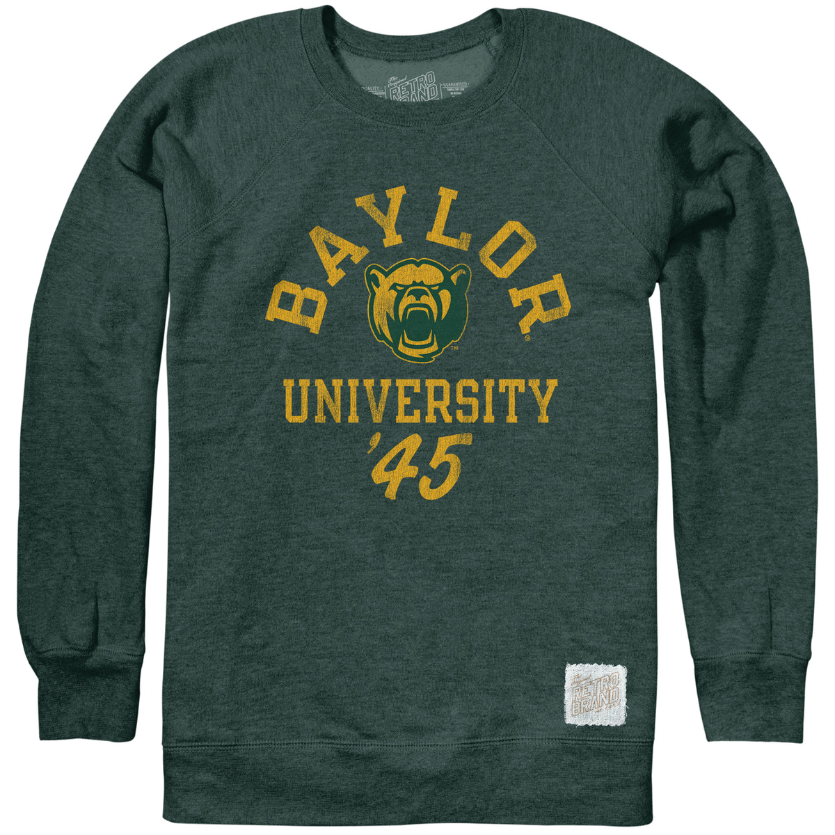 Baylor Softee Heather 50/50 Crew Fleece