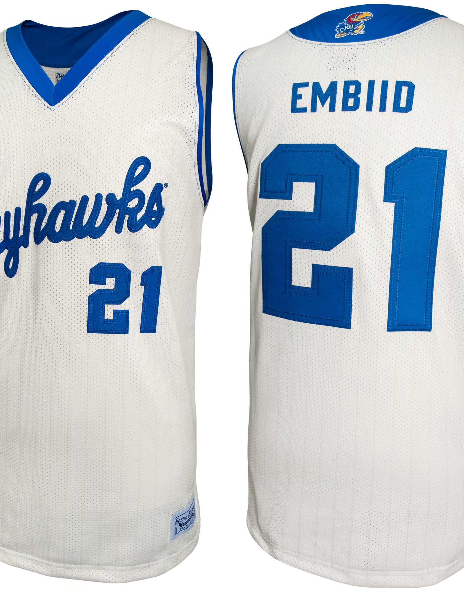 Kansas Jayhawks Joel Embiid Throwback Jersey