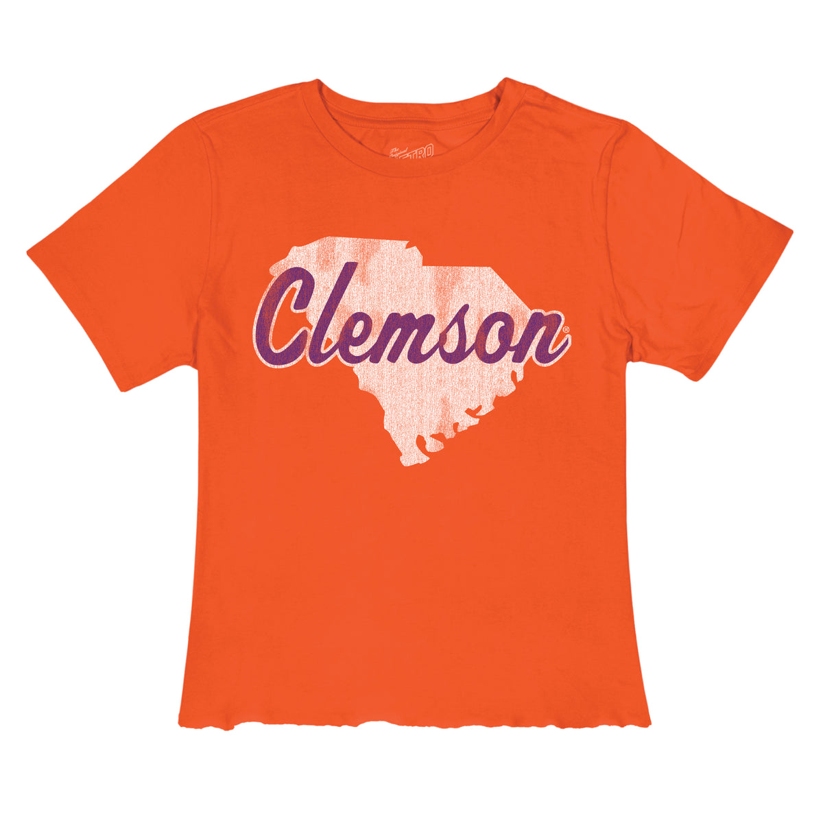 Clemson Tigers Women's State Pride Crop Tee