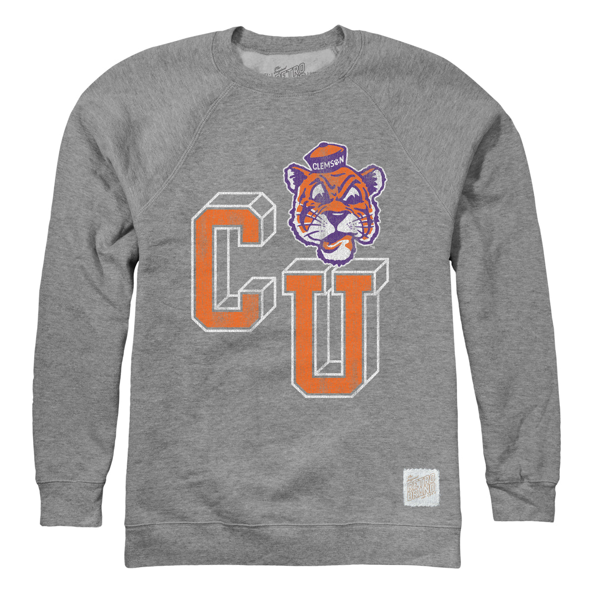 Clemson Tigers CU Mascot Crew Sweatshirt