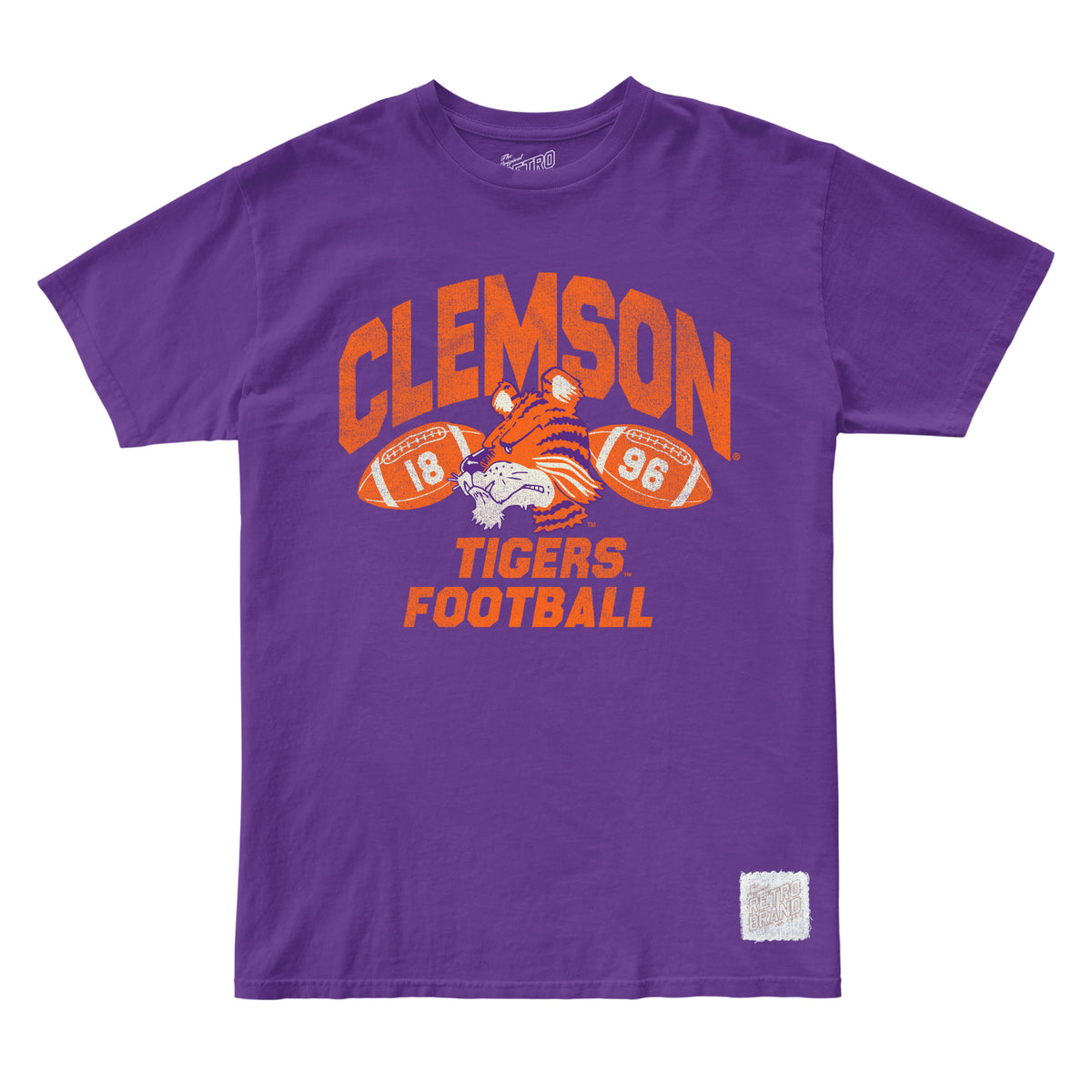 Clemson Tigers Football Vintage Mascot T-Shirt