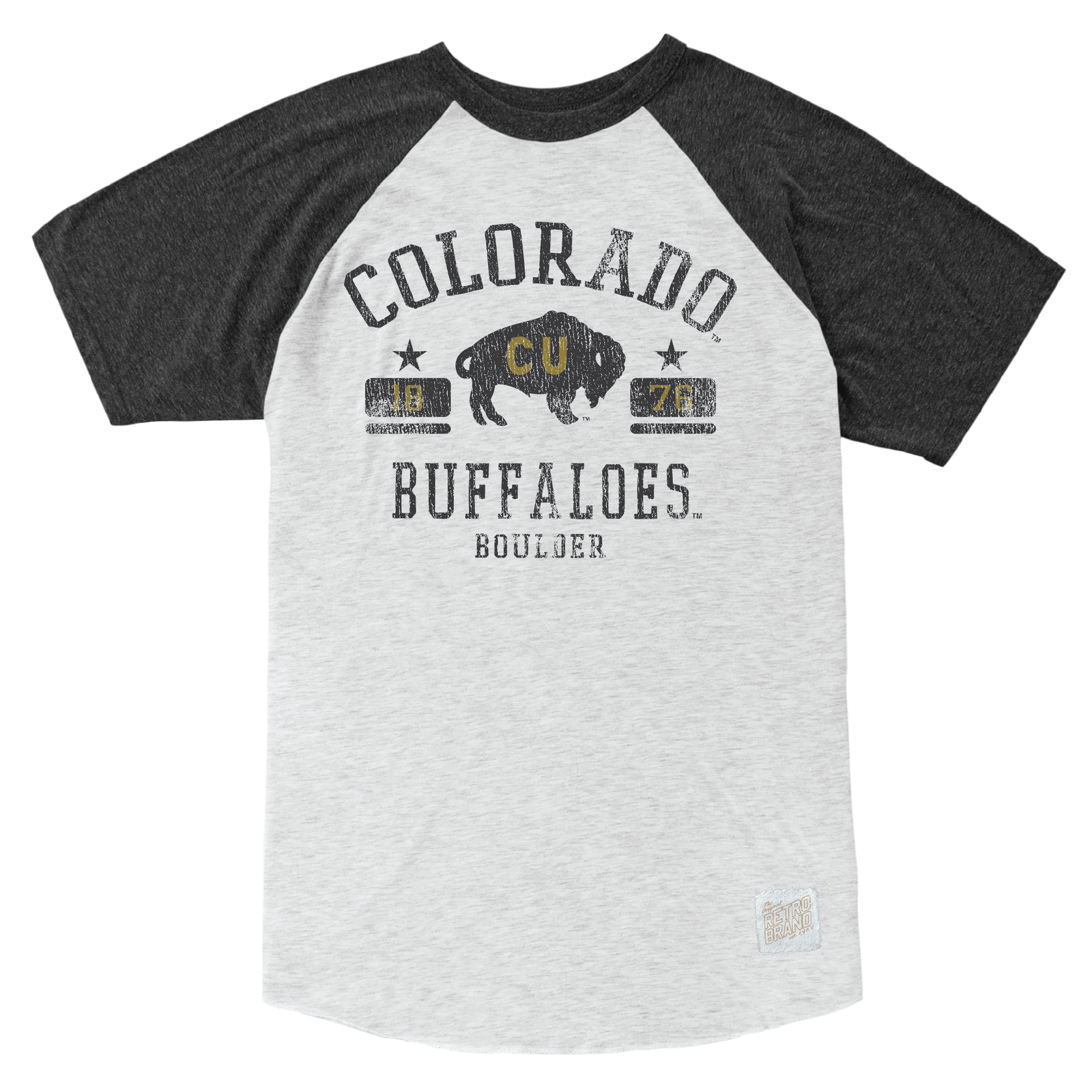 Colorado Buffaloes Tri-Blend Unisex Short Sleeve Raglan
