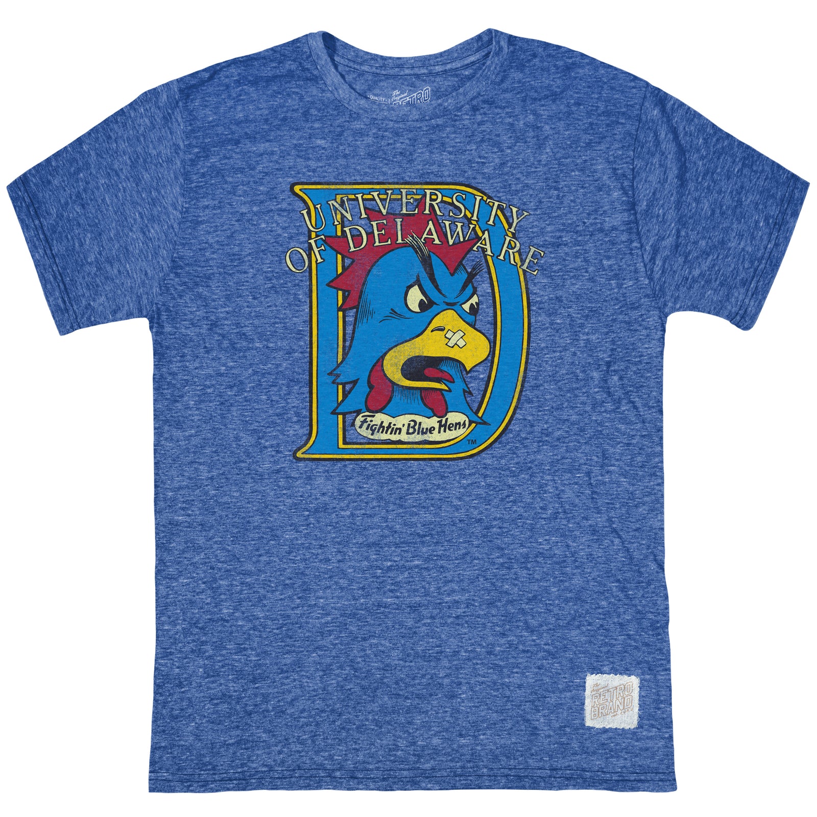 Delaware Fighting Blue Hen Tri-Blend Unisex Tee