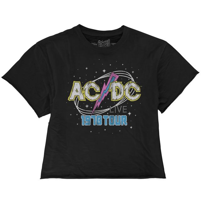 AC/DC '78 World Tour 100% Cotton Crop Slub Tee