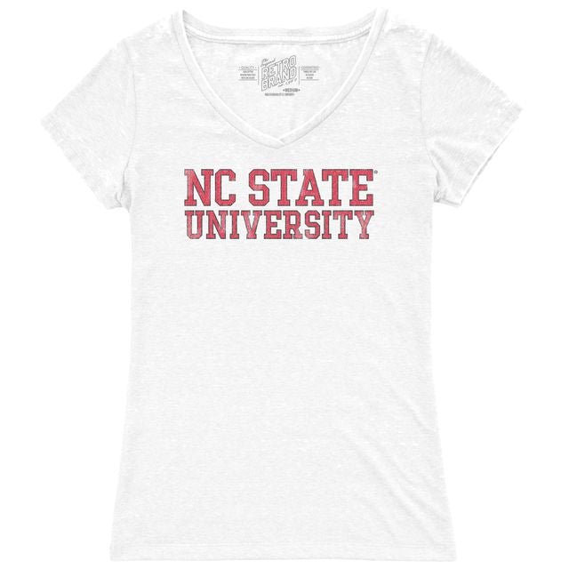 North Carolina State Women's Short Sleeve Scoop Neck Vintage Tee