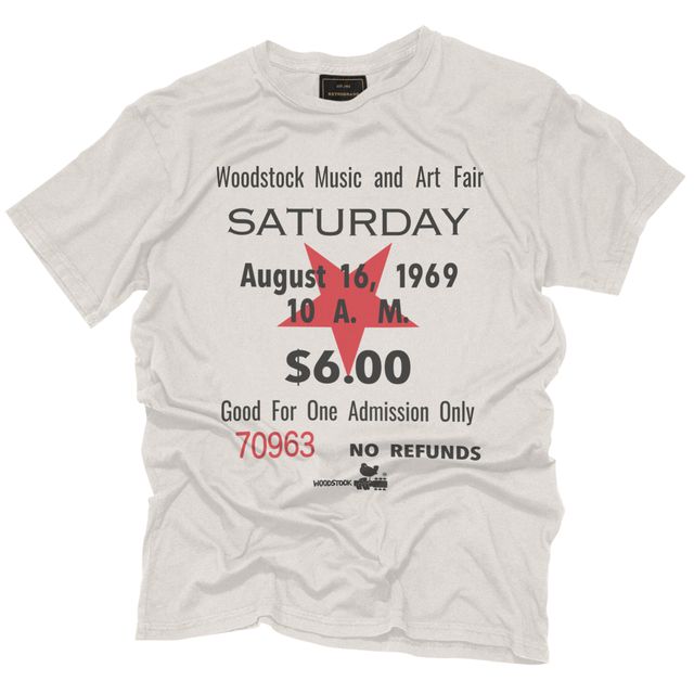 Woodstock Ticket Stub Black Label Tee