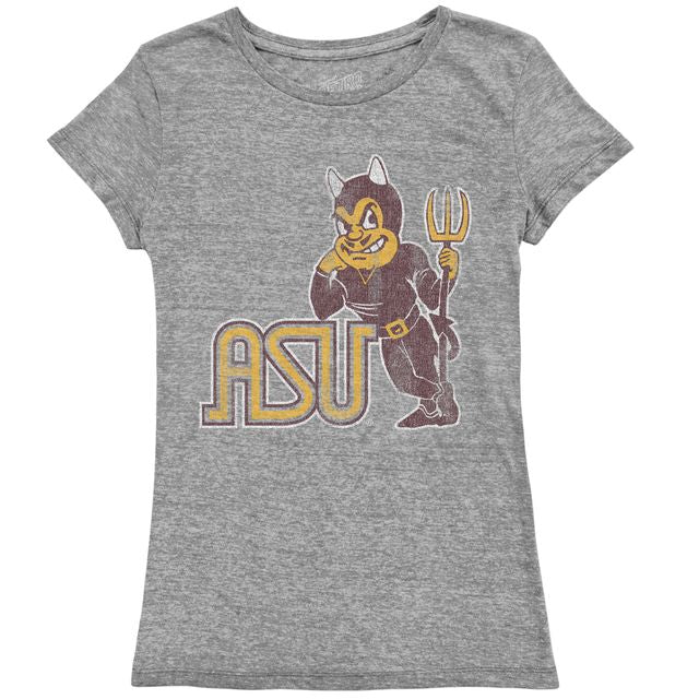 Arizona State Sparky Women's Tri-blend crew tee