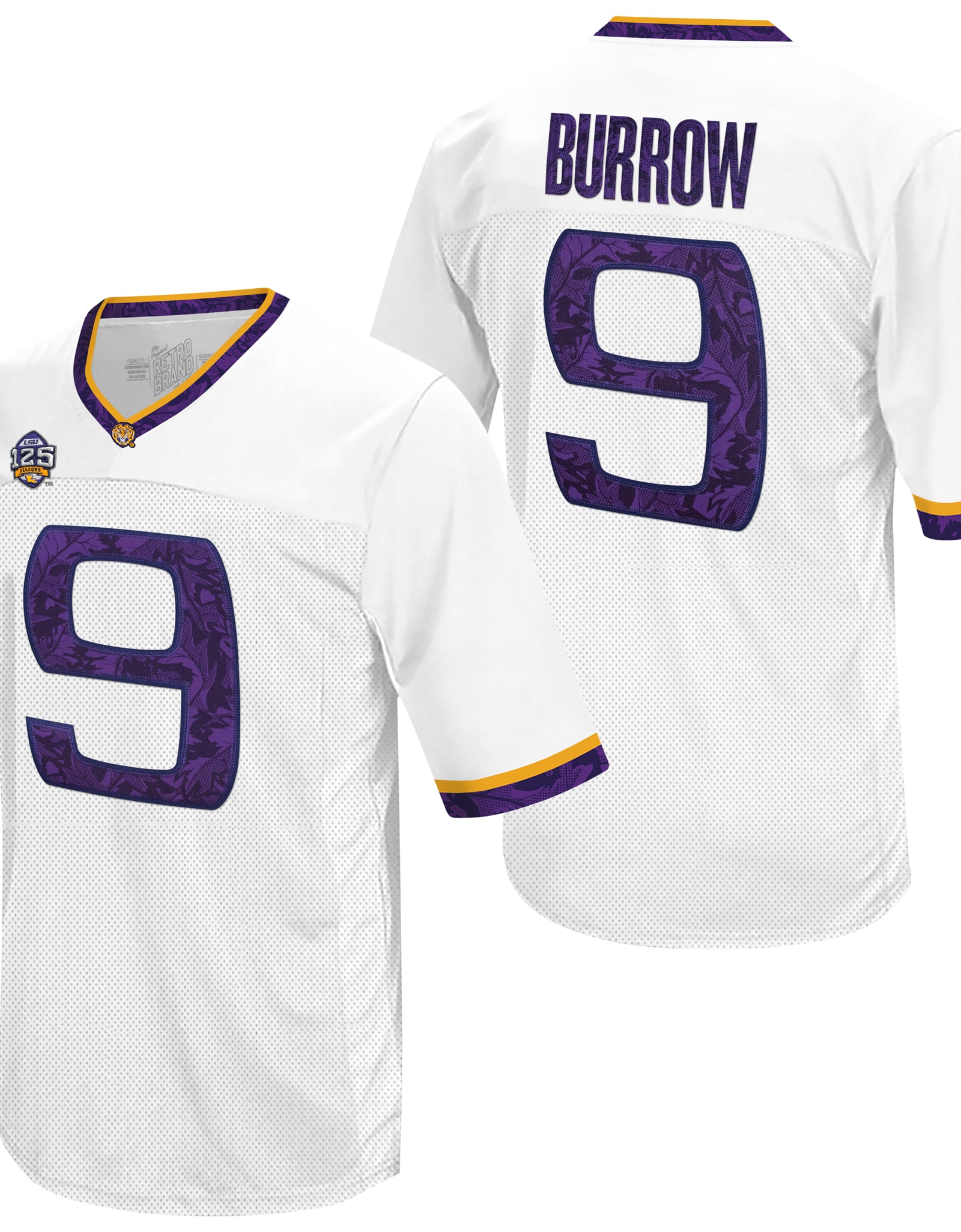 LSU Tigers Joe Burrow Throwback Jersey