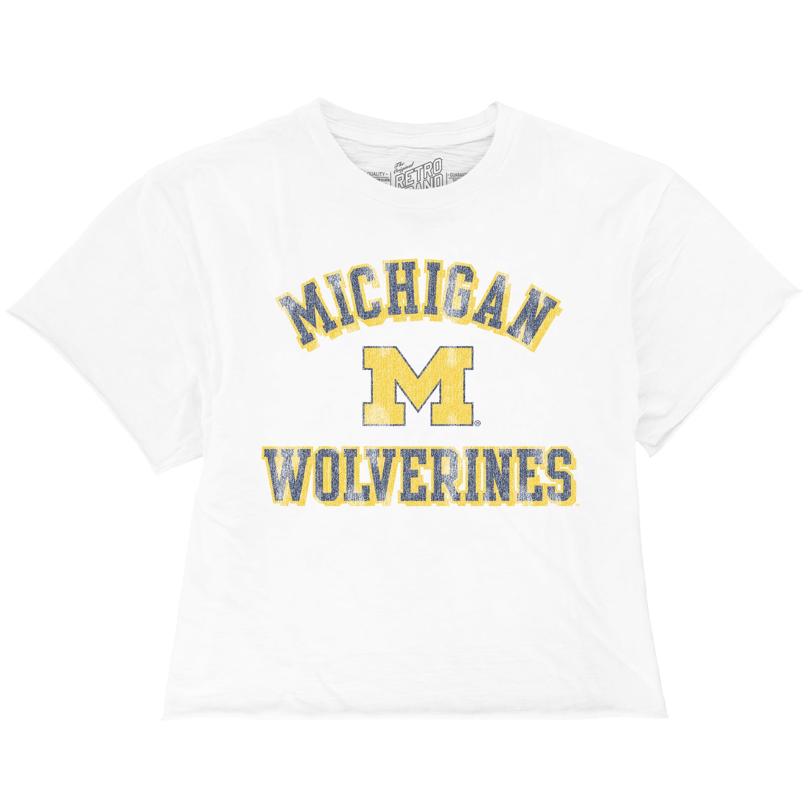 Michigan Wolverines 100% Cotton Crop Slub Tee