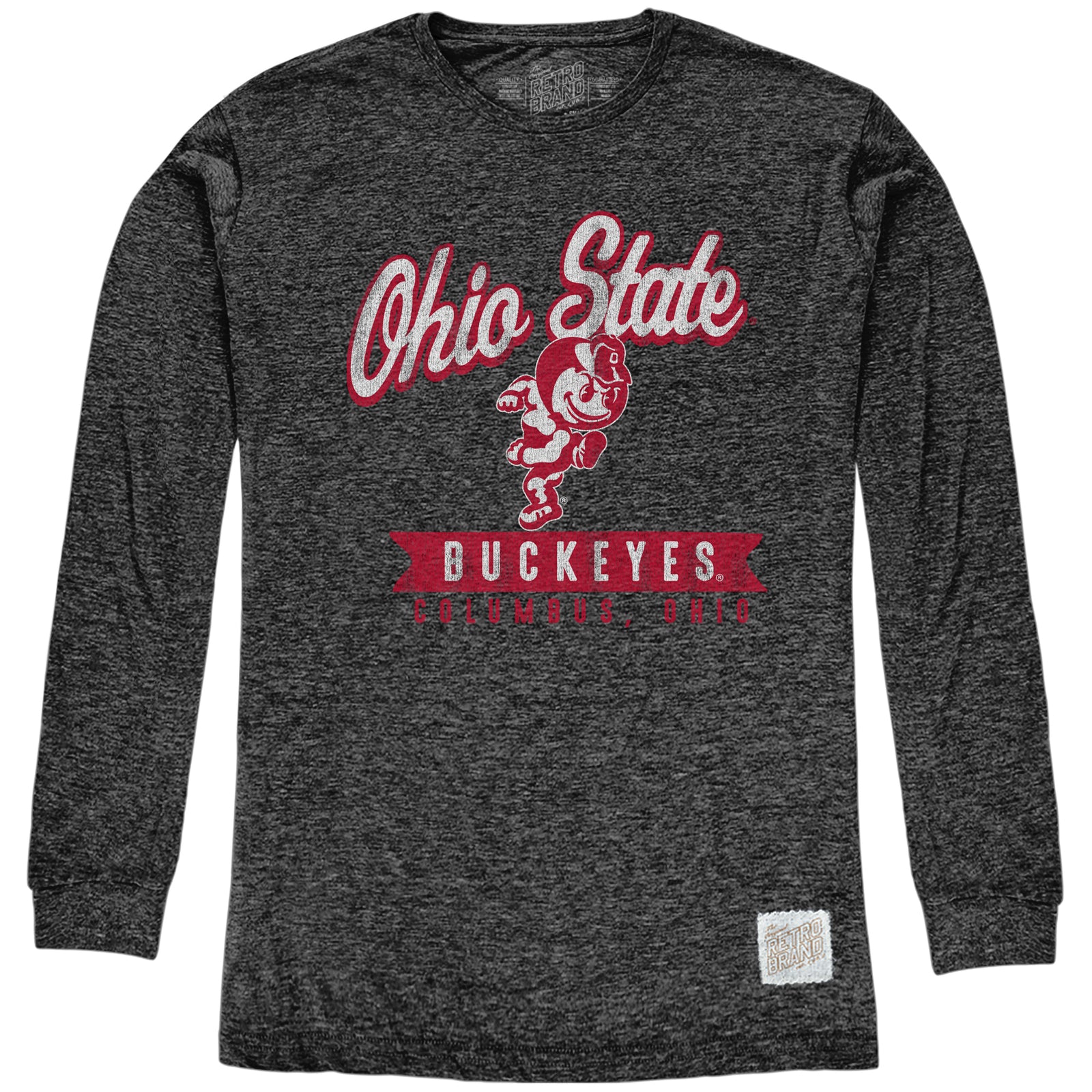 Ohio State Buckeyes Long Sleeve Tri-Blend Tee