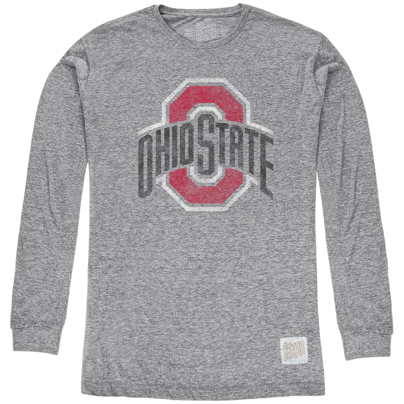 Ohio State Buckeyes Long Sleeve Tri-Blend Tee