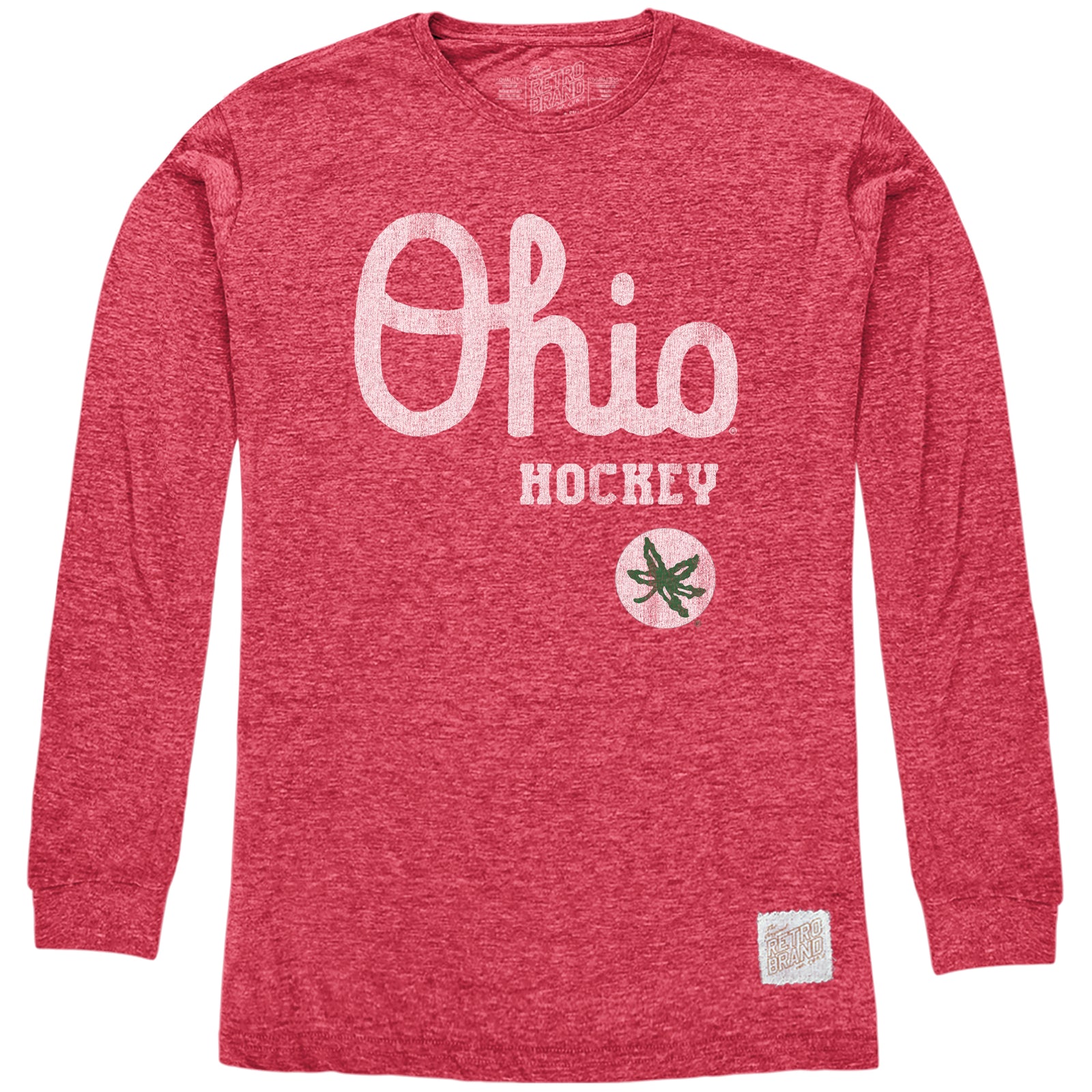 Ohio State Buckeyes Long Sleeve Tri-Blend Tee