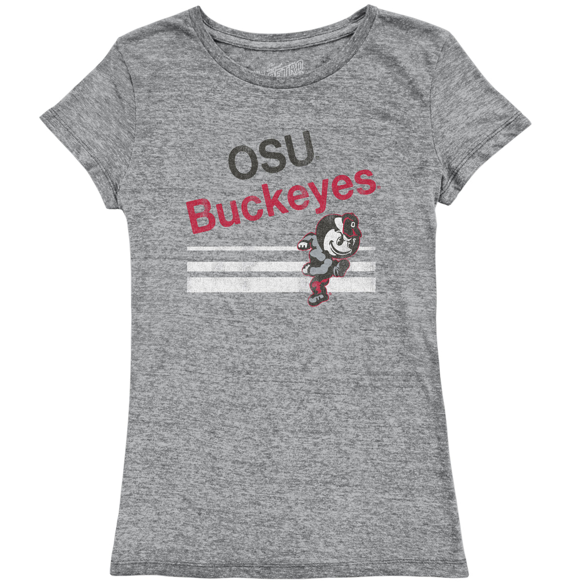 Ohio State Women's Tri-Blemd Crew Tee