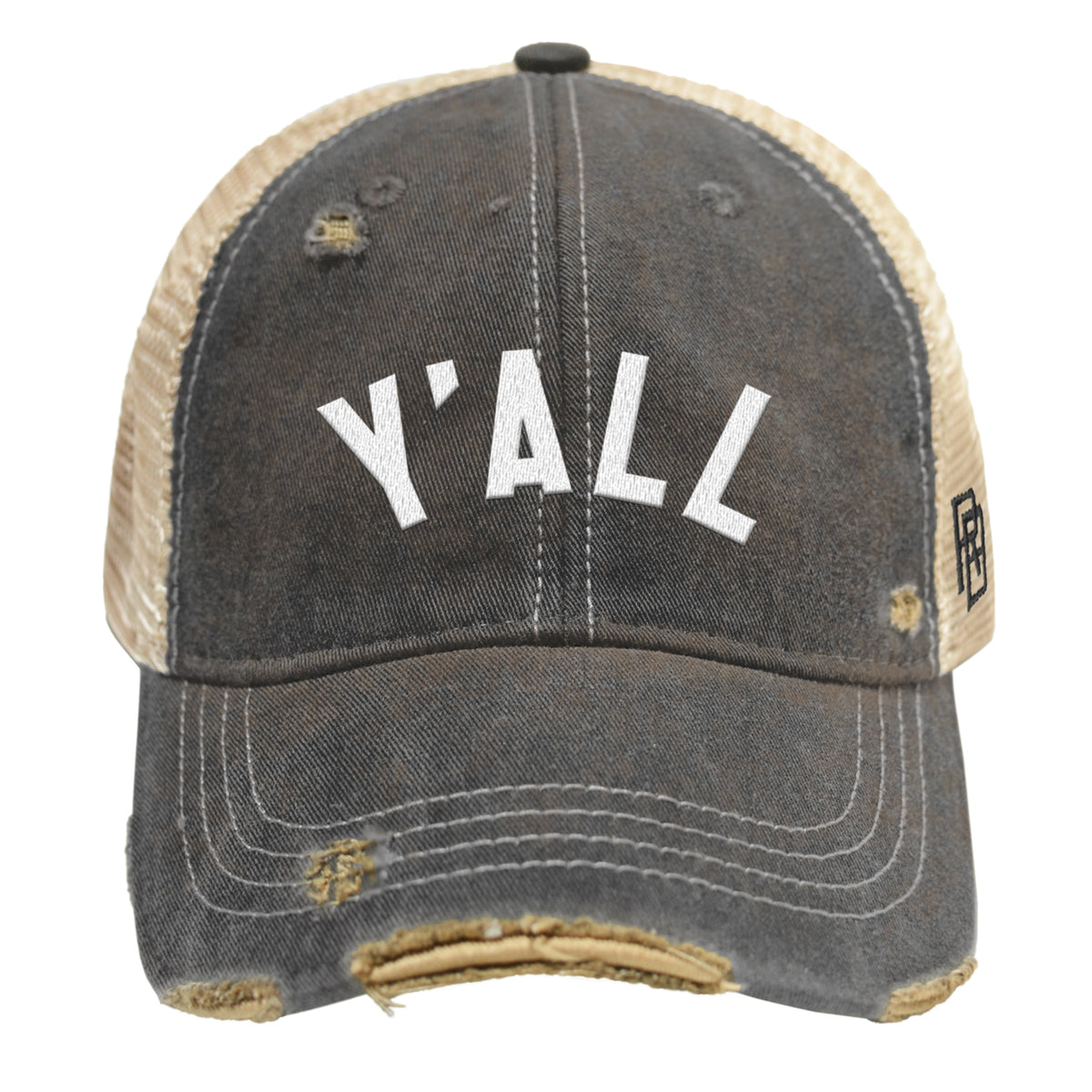 Y'all Vintage Snap Back Trucker Cap