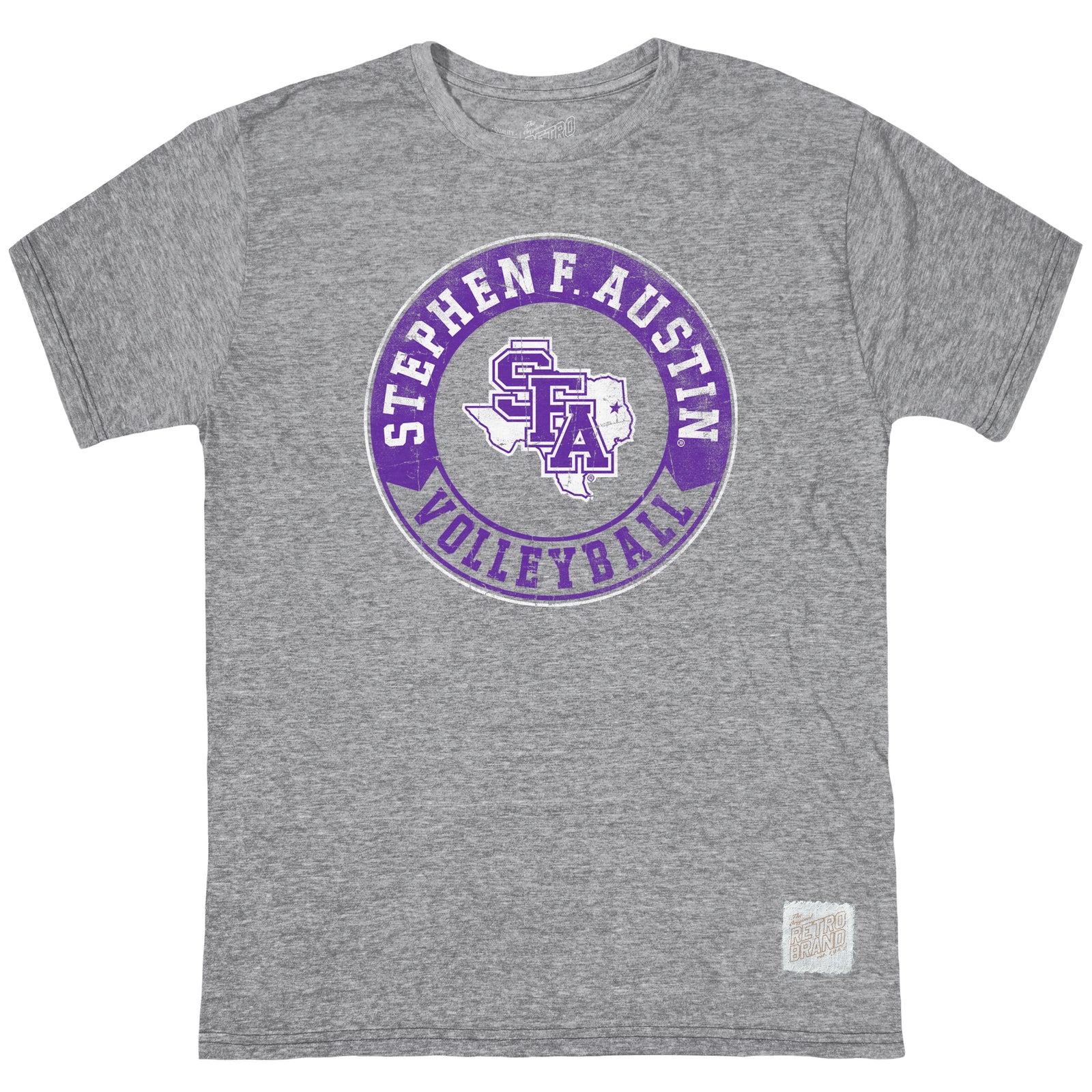 Stephen F. Austin Volleyball Unisex Tri-Blend Tee