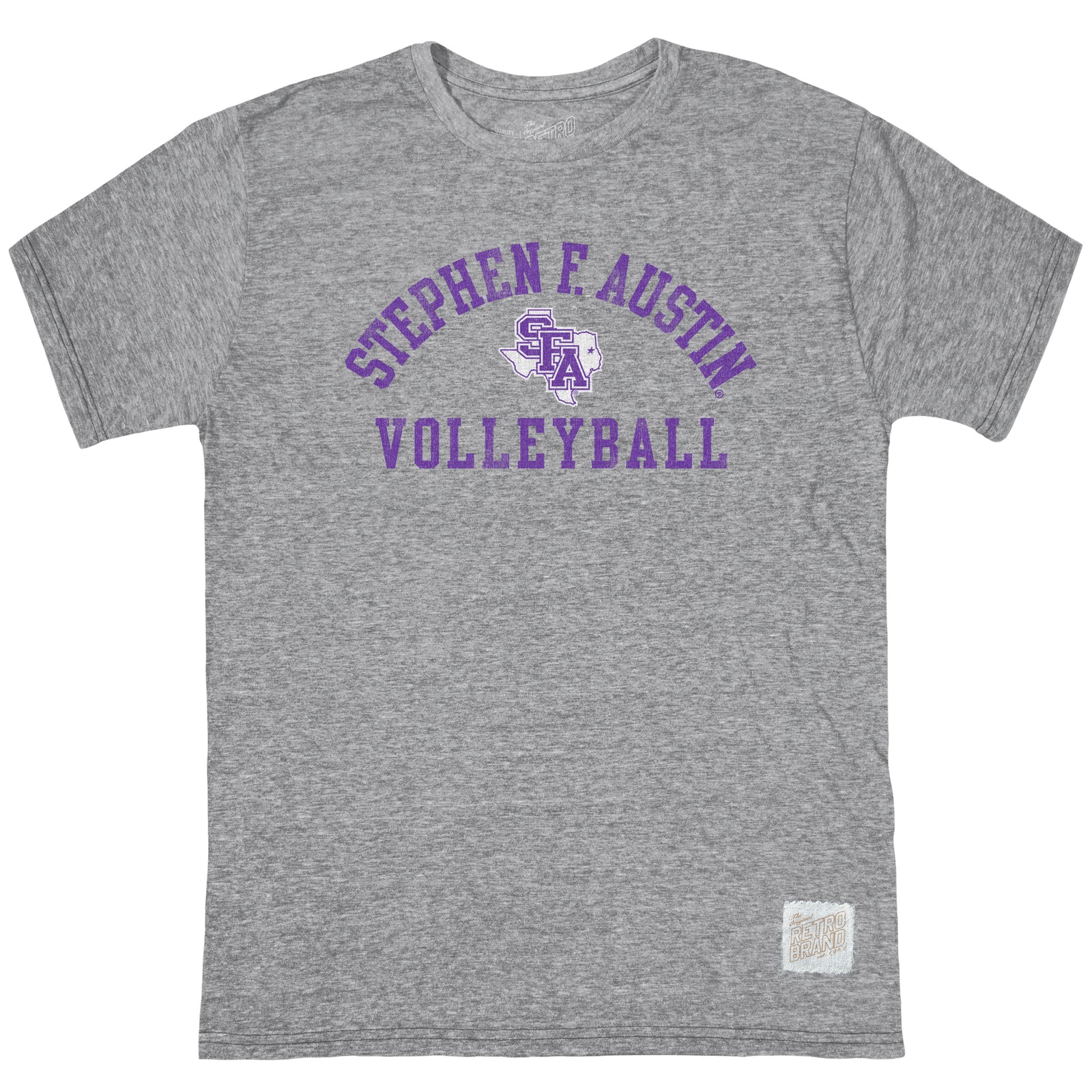 Stephen F. Austin Volleyball Unisex Tri-Blend Tee