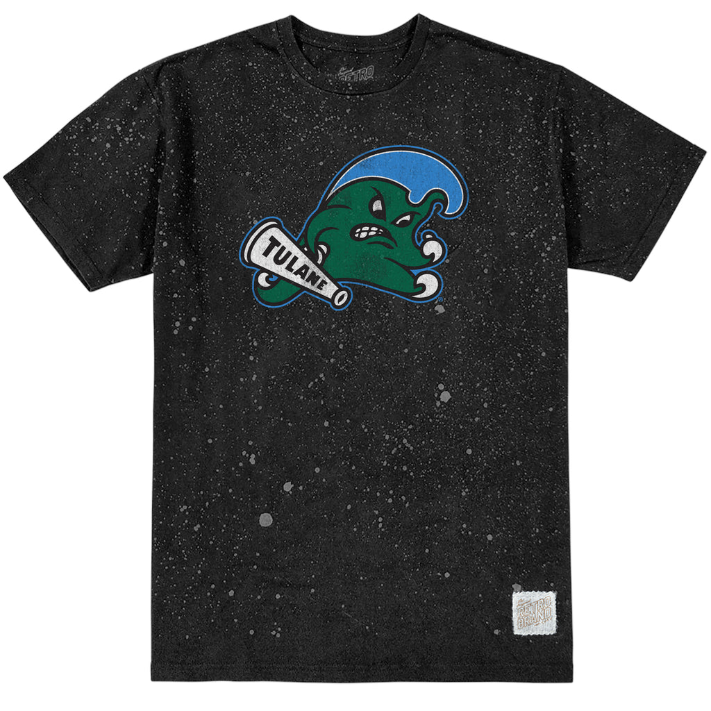 Tulane GreenWave Bleach Wash Cotton Tee – ORIGINAL RETRO BRAND