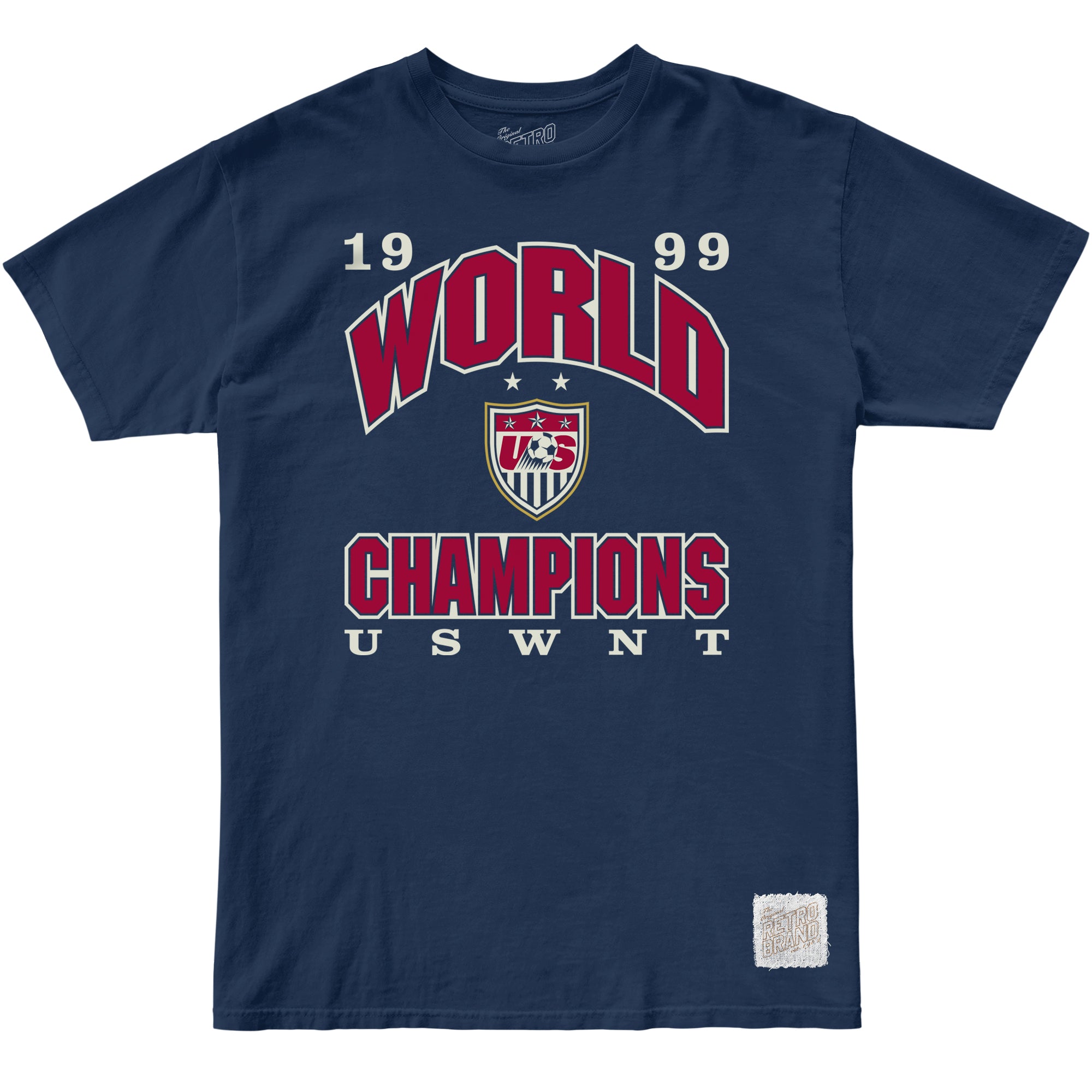 USWNT 1999 World Champions 100 Cotton Tee ORIGINAL RETRO BRAND