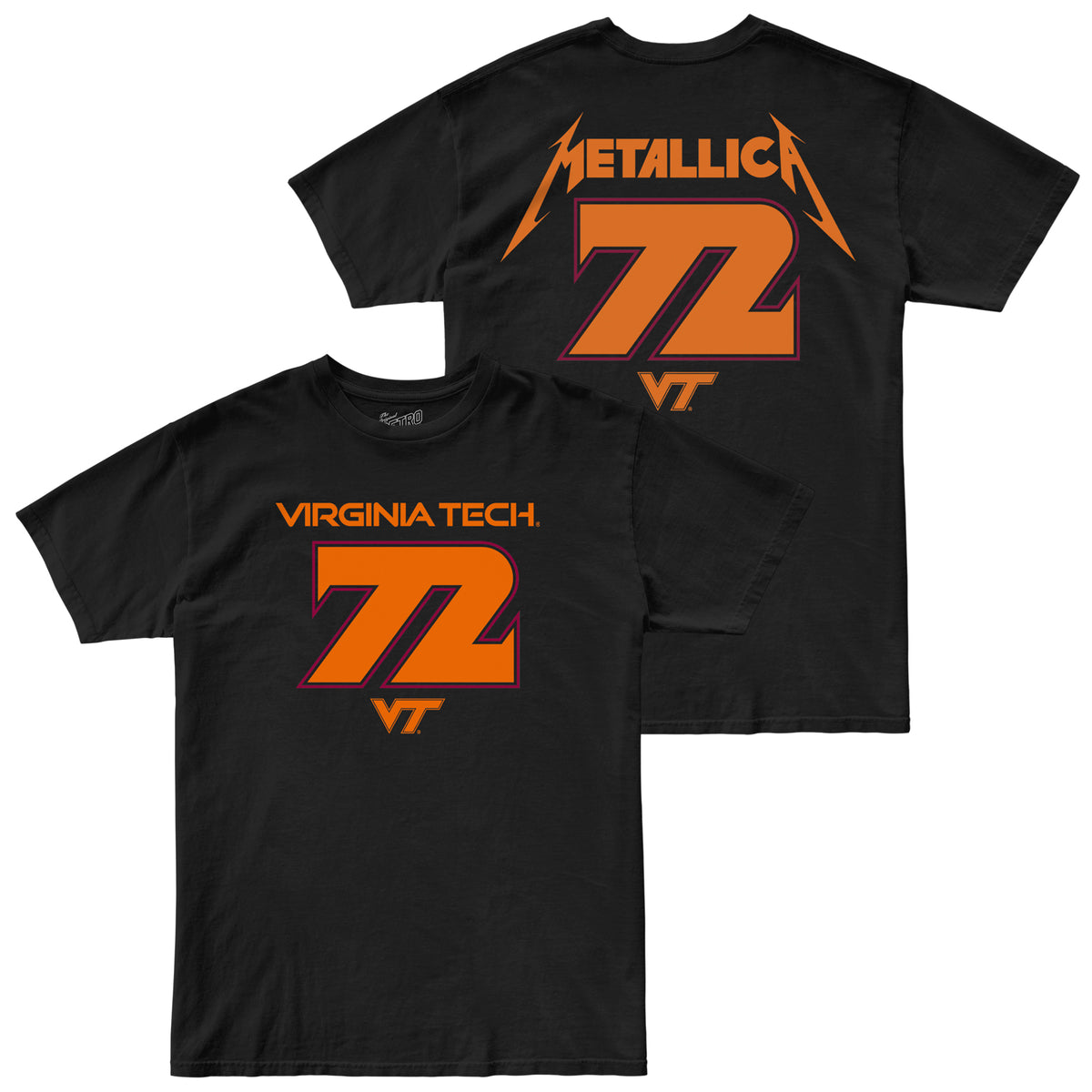 72 Seasons Virginia Tech x Metallica 100% Cotton Tee