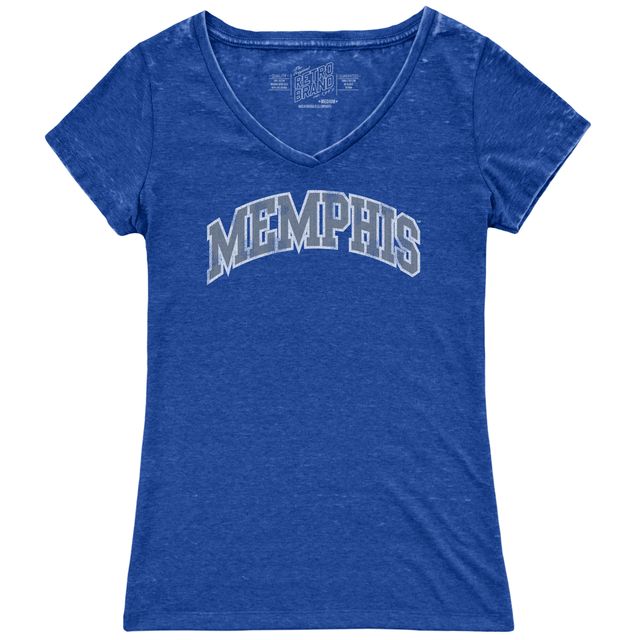 Memphis Women's Short Sleeve Vintage V-Neck Tee