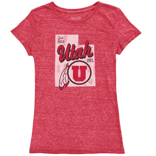 Utah Utes Tri-Blend Women's Crew Tee