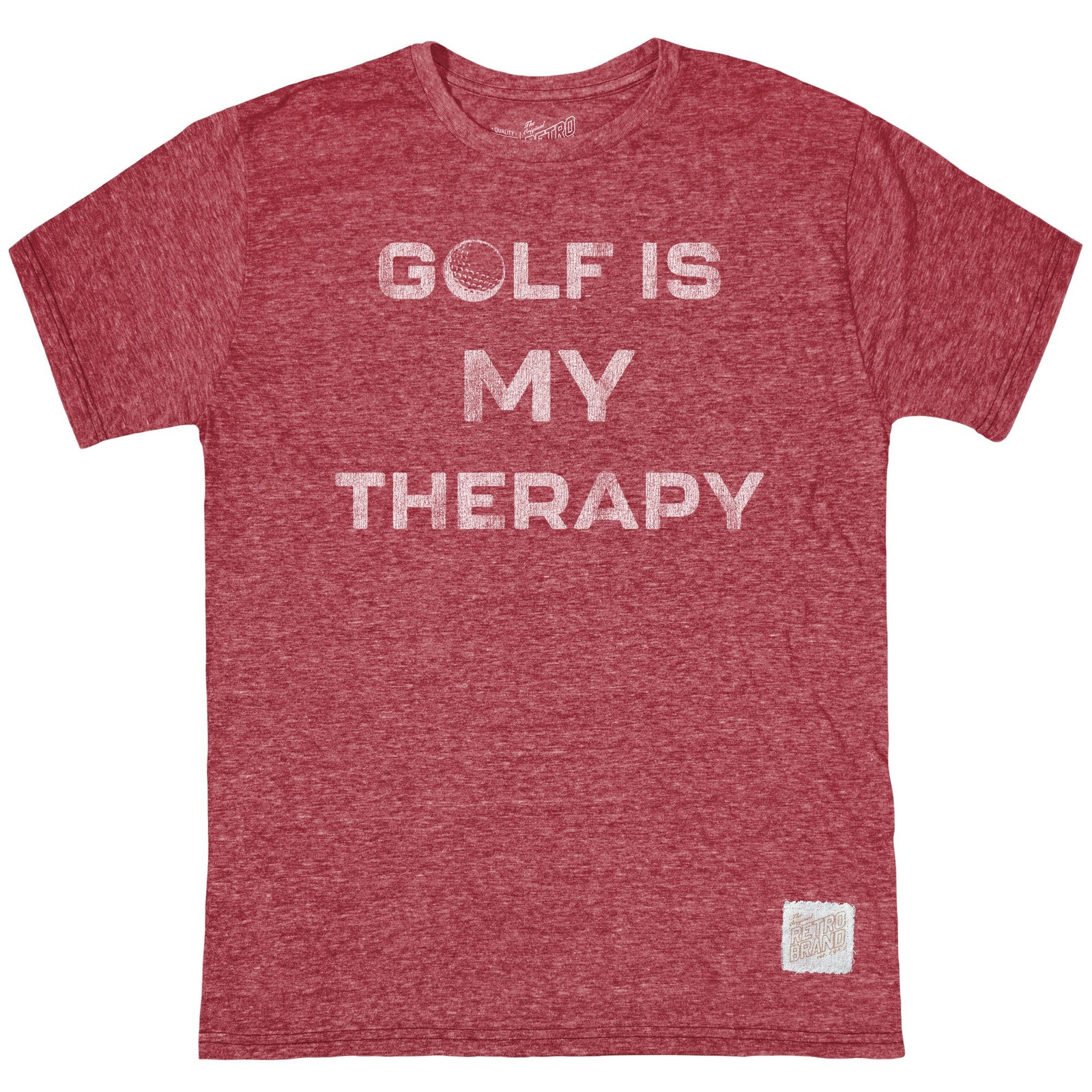 Golf Is My Therapy Tri-Blend Tee