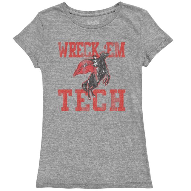 Texas Tech Wreck 'Em Women's Tri-blend crew tee