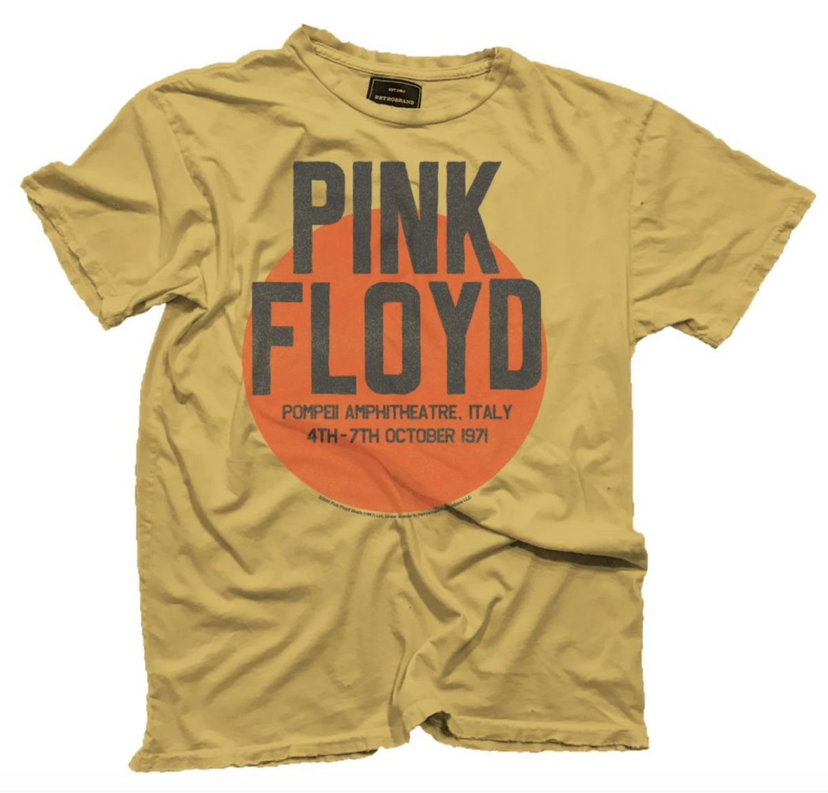 Pink Floyd Pompeii Black Label Tee