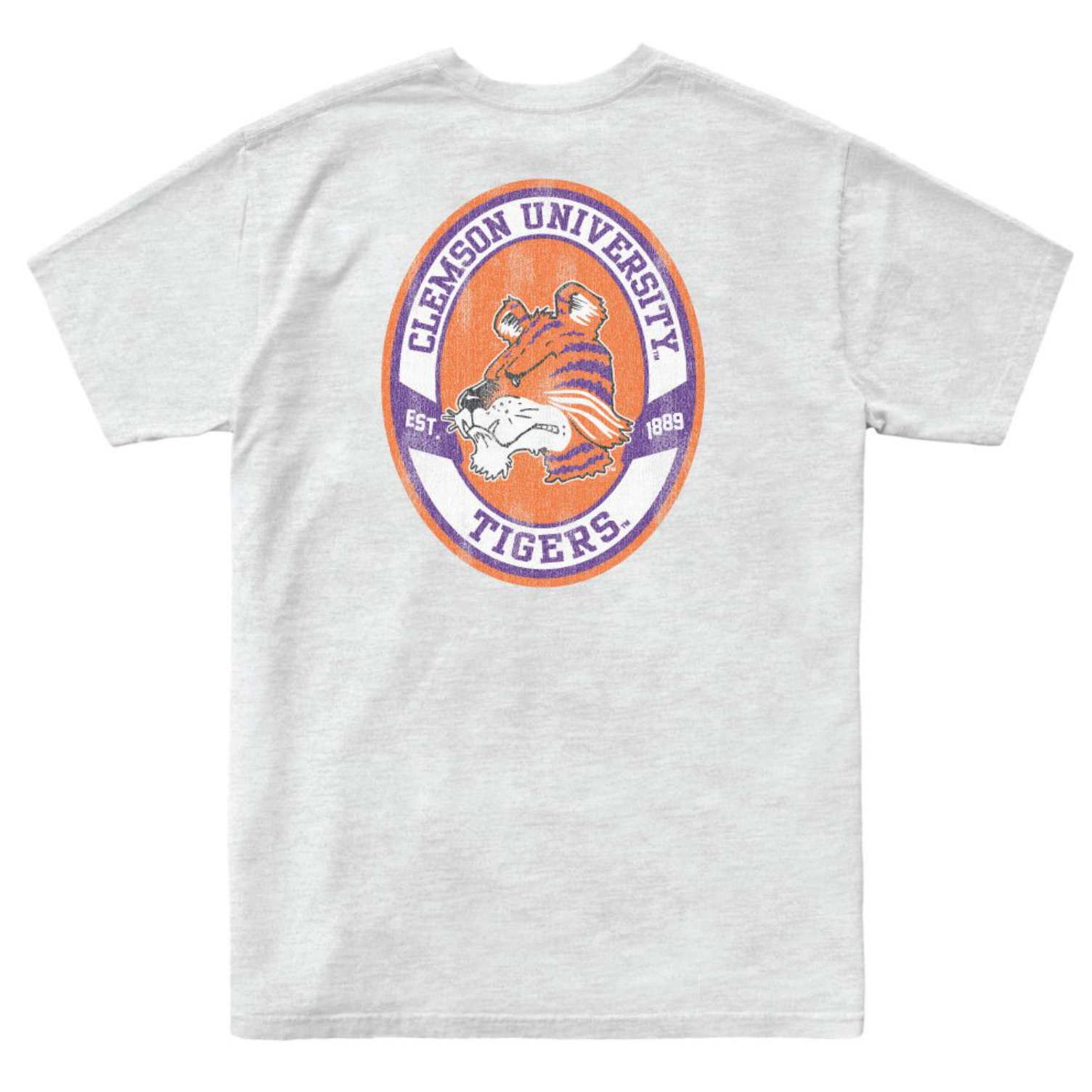 Clemson Tigers 100% Cotton Slub Unisex Tee