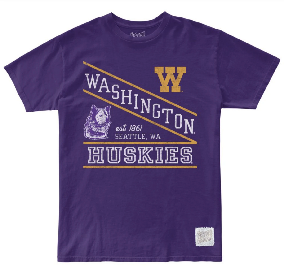 Washington Huskie 100% Cotton Tee