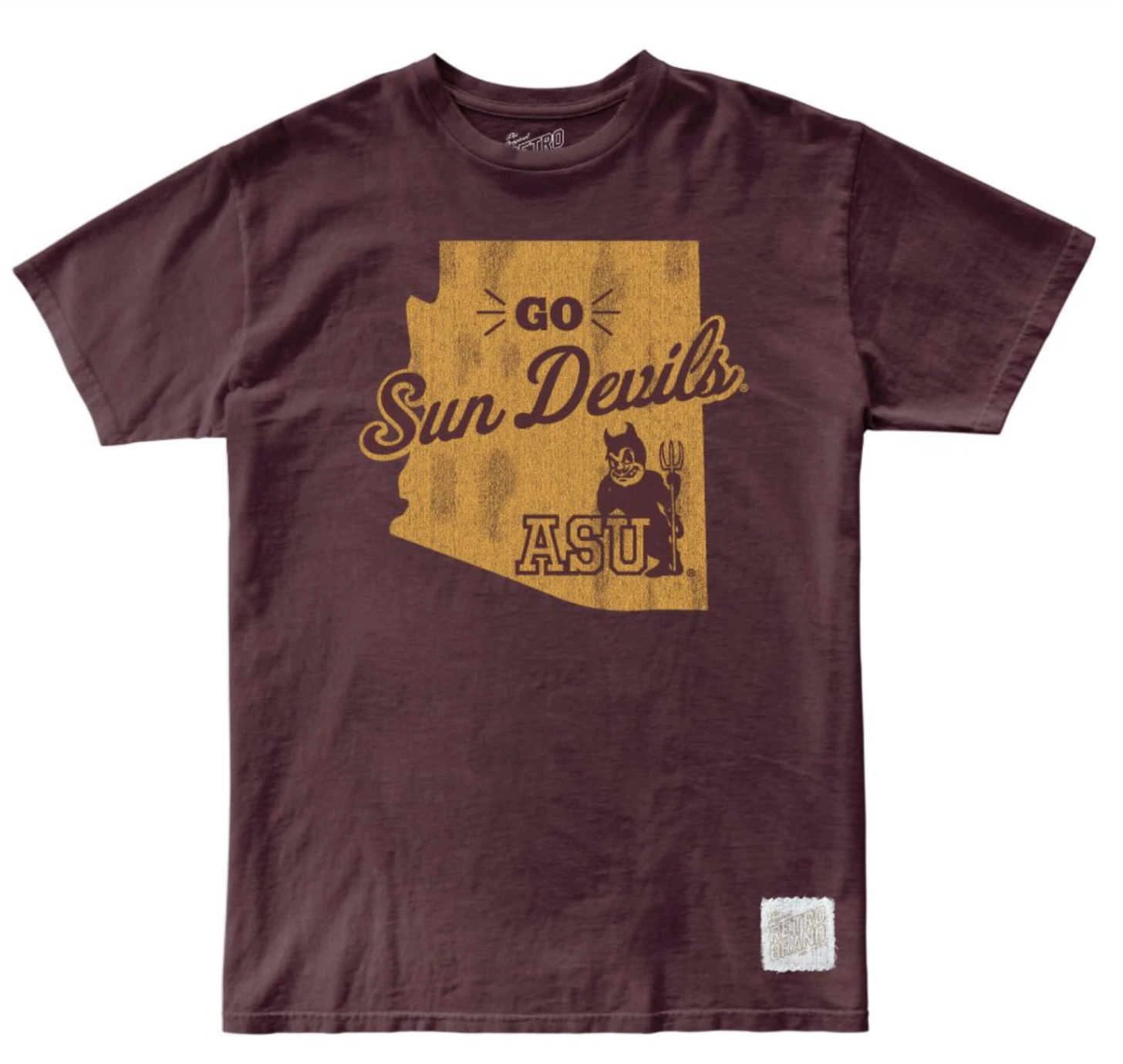 Arizona State Sun Devils Oil Wash Unisex Tee