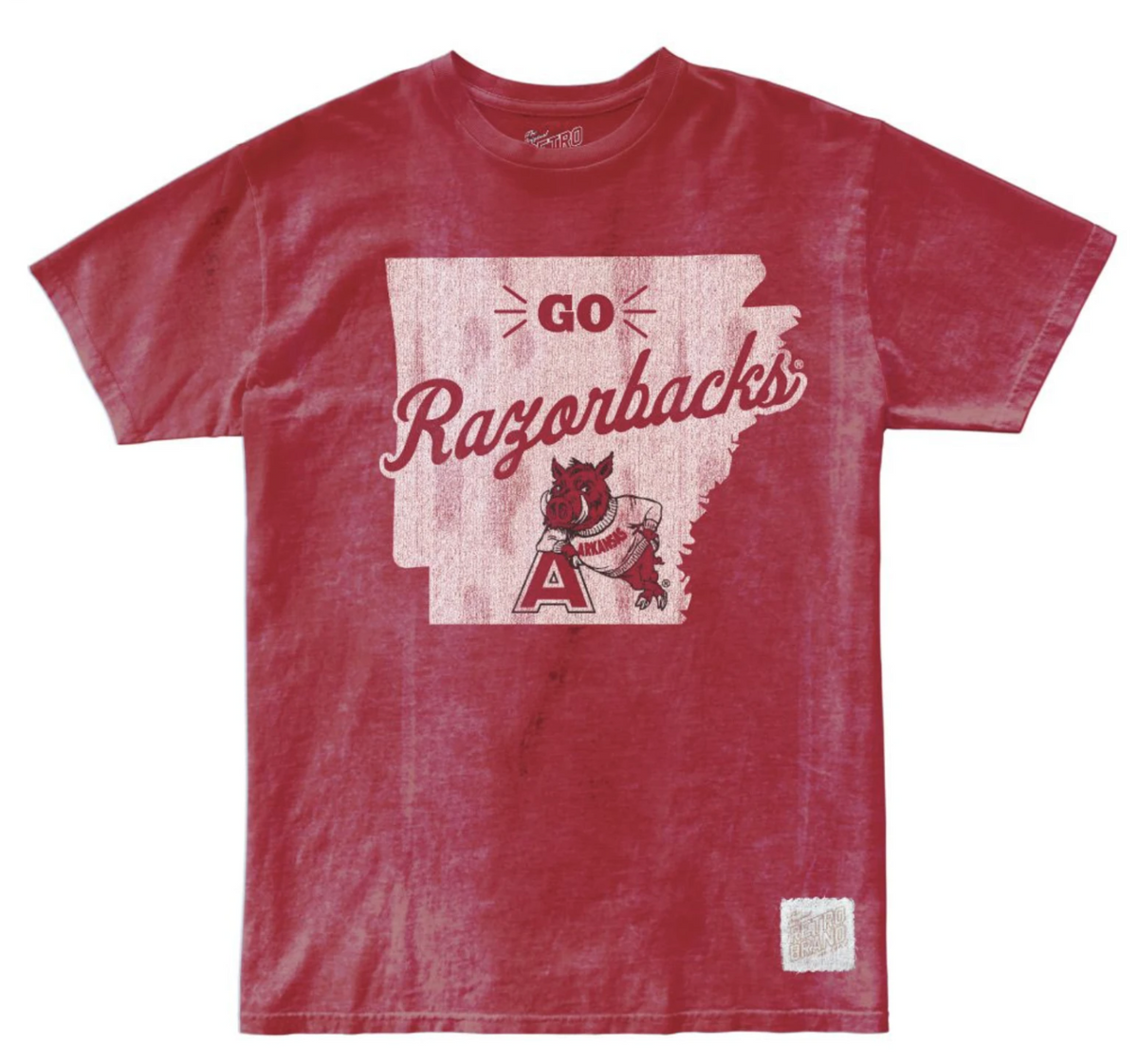 Arkansas Razorbacks Oil Wash Tee