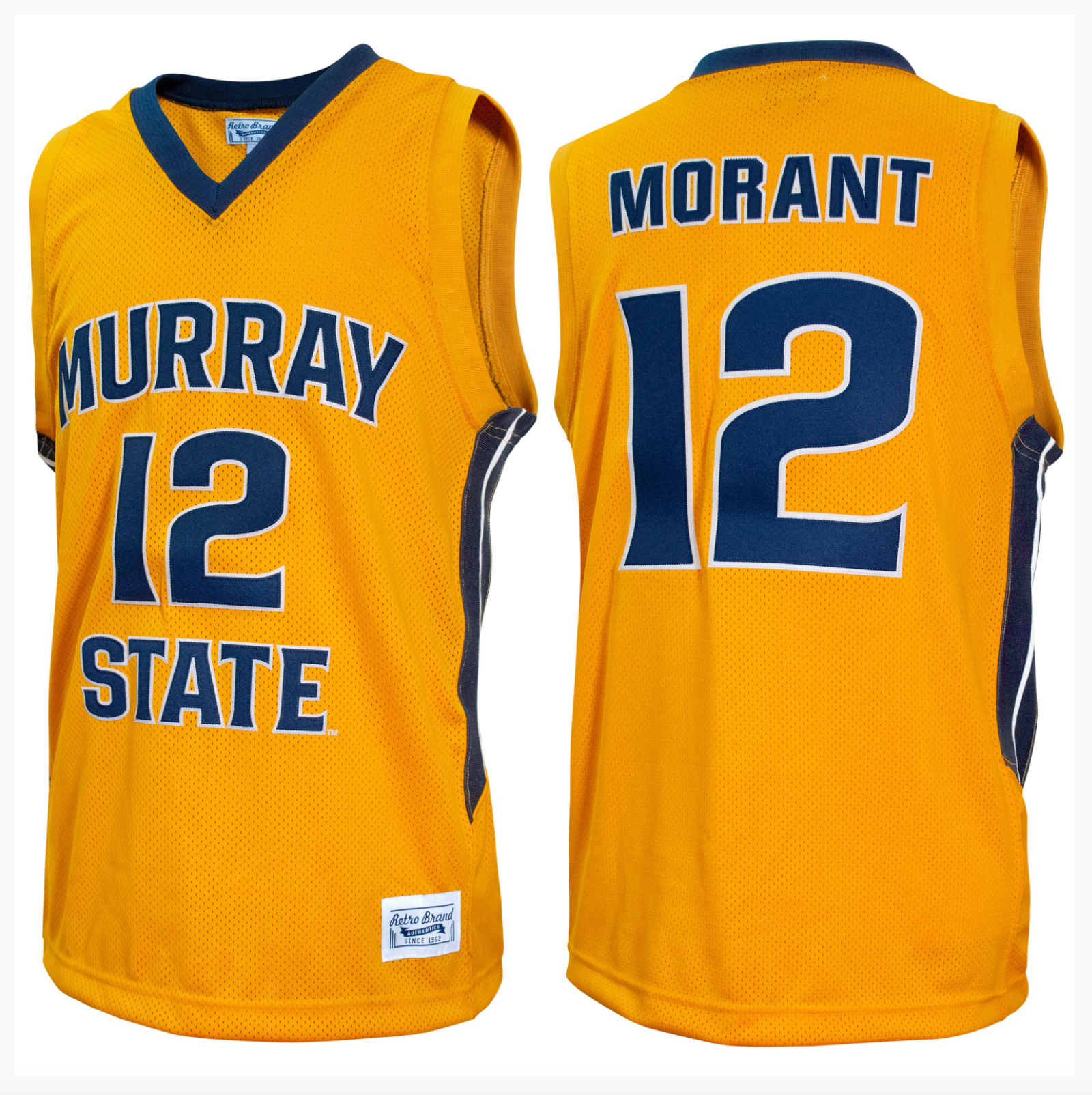 Retro Brand Murray State Racers Men's Throwback Jersey - Ja Morant - Navy