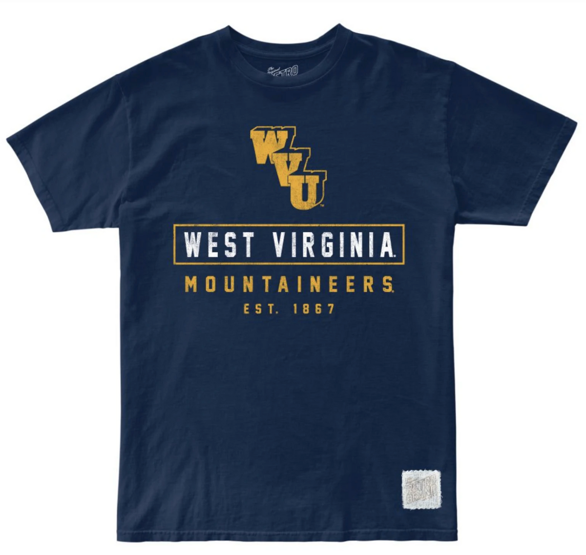 West Virginia Mountaineers 100% Cotton Tee