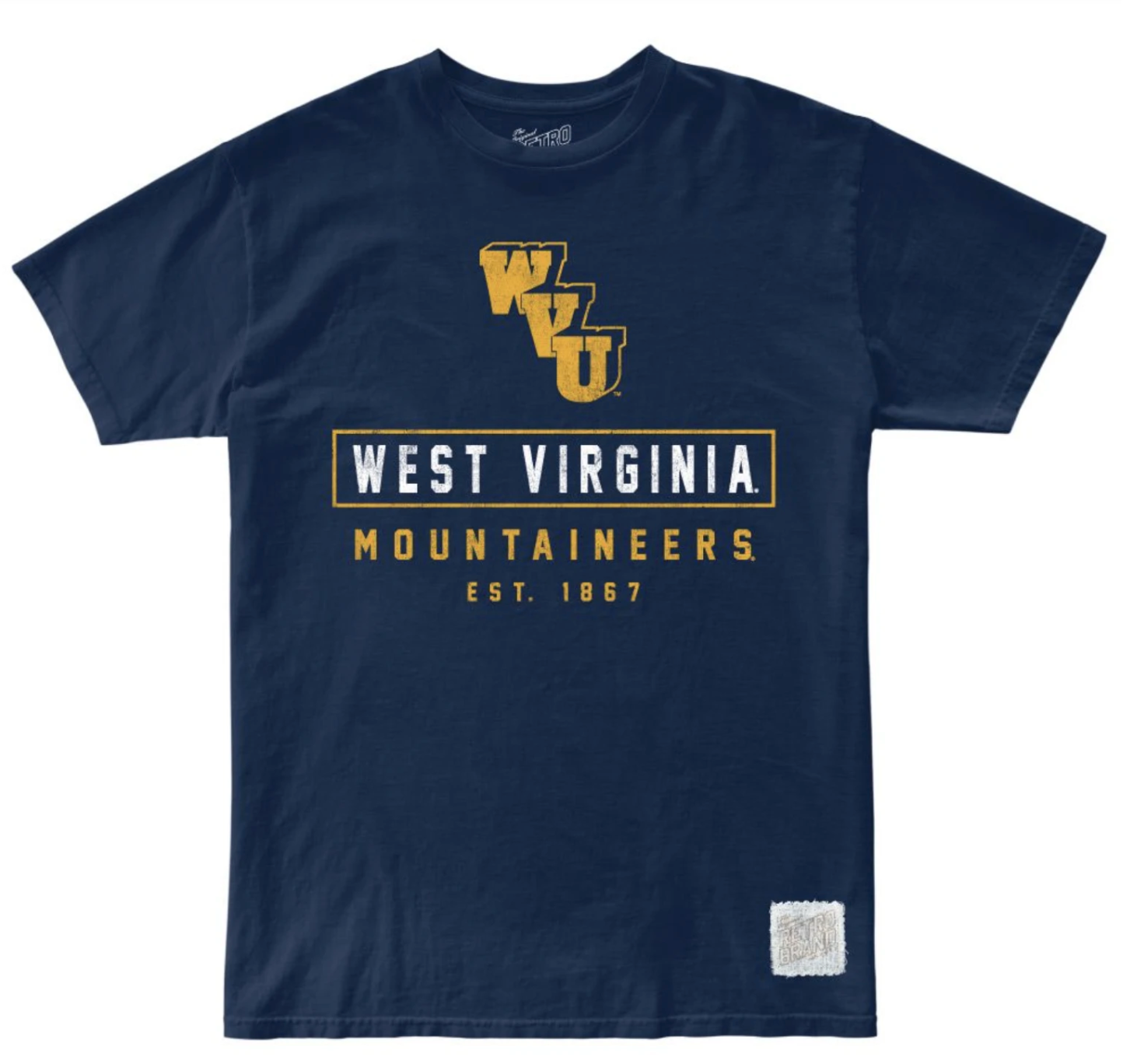 West Virginia Mountaineers 100% Cotton Unisex Tee