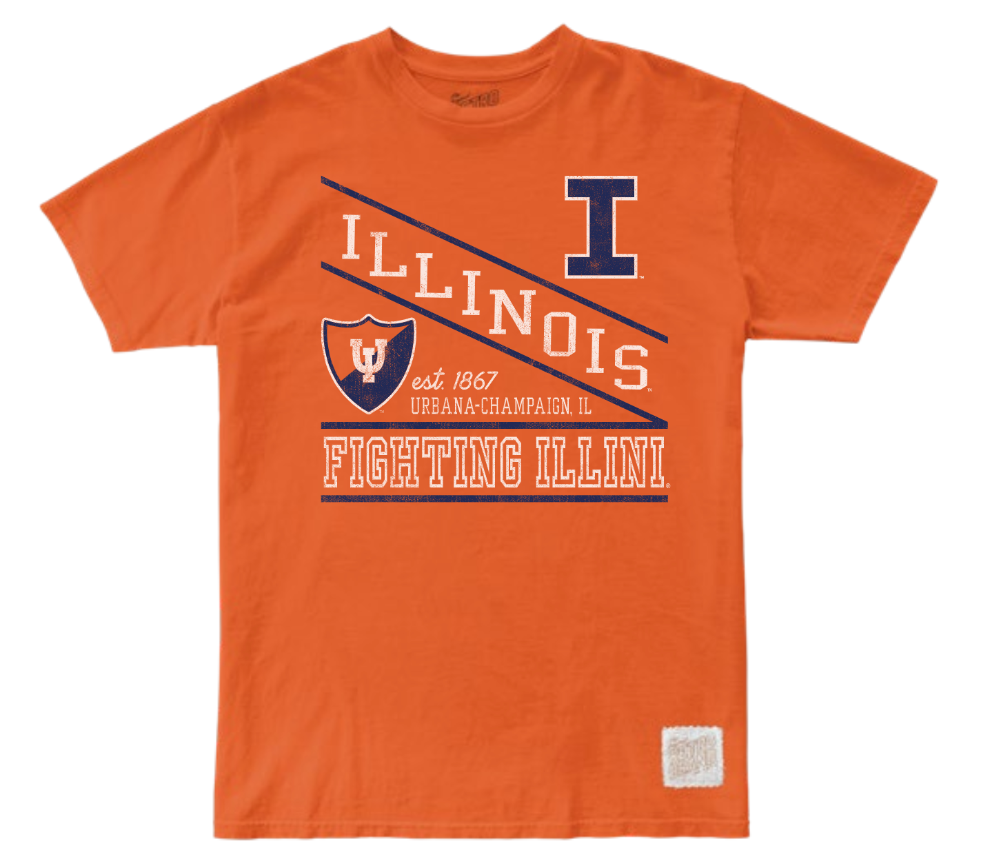 Illinois Fighting Illini 100% Cotton Unisex Tee