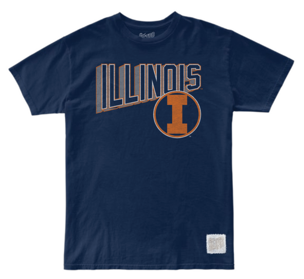 Illinois Fighting Illini 100% Cotton Tee – ORIGINAL RETRO BRAND
