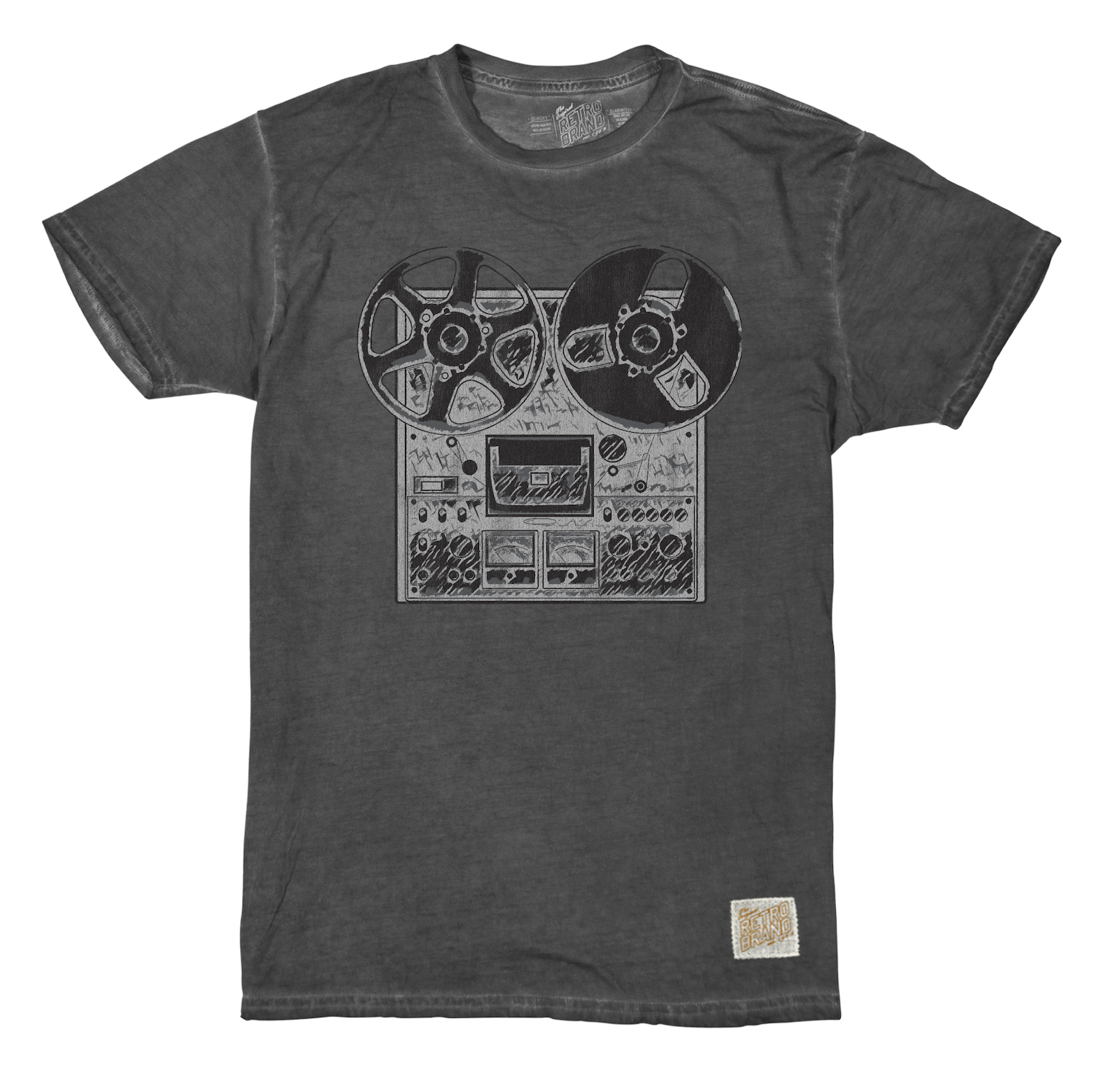 Vintage Reel to Reel 100% Cotton Oil Wash Unisex Tee