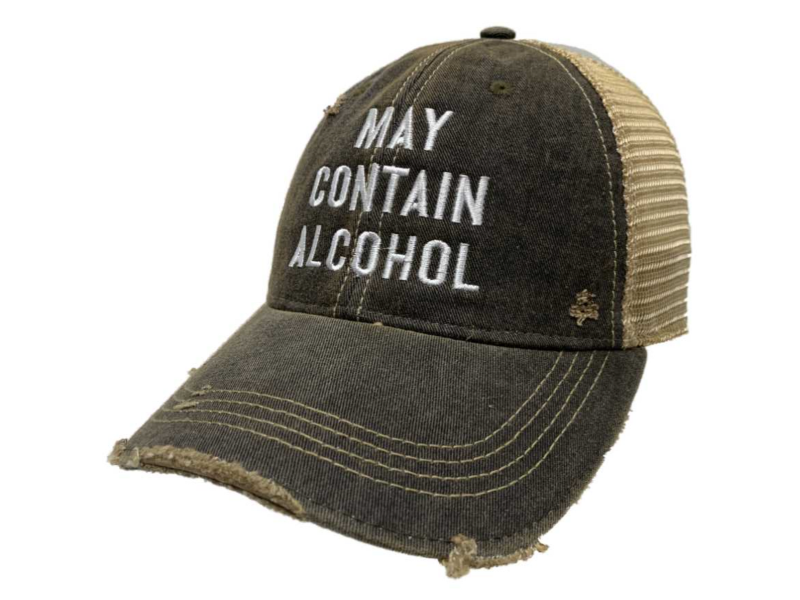 May Contain Alcohol Snap Back Trucker Cap