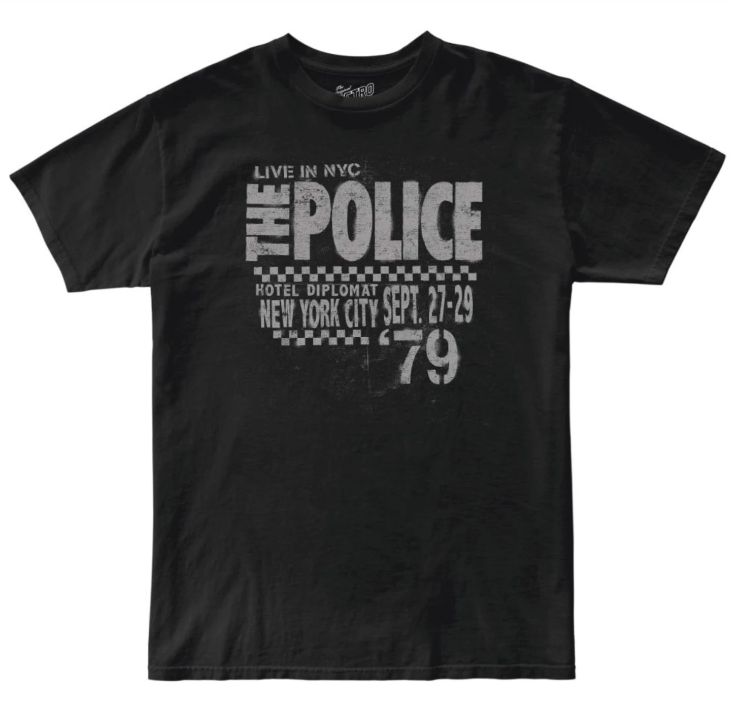 The Police Live in NYC '79 100% Cotton Unisex Tee