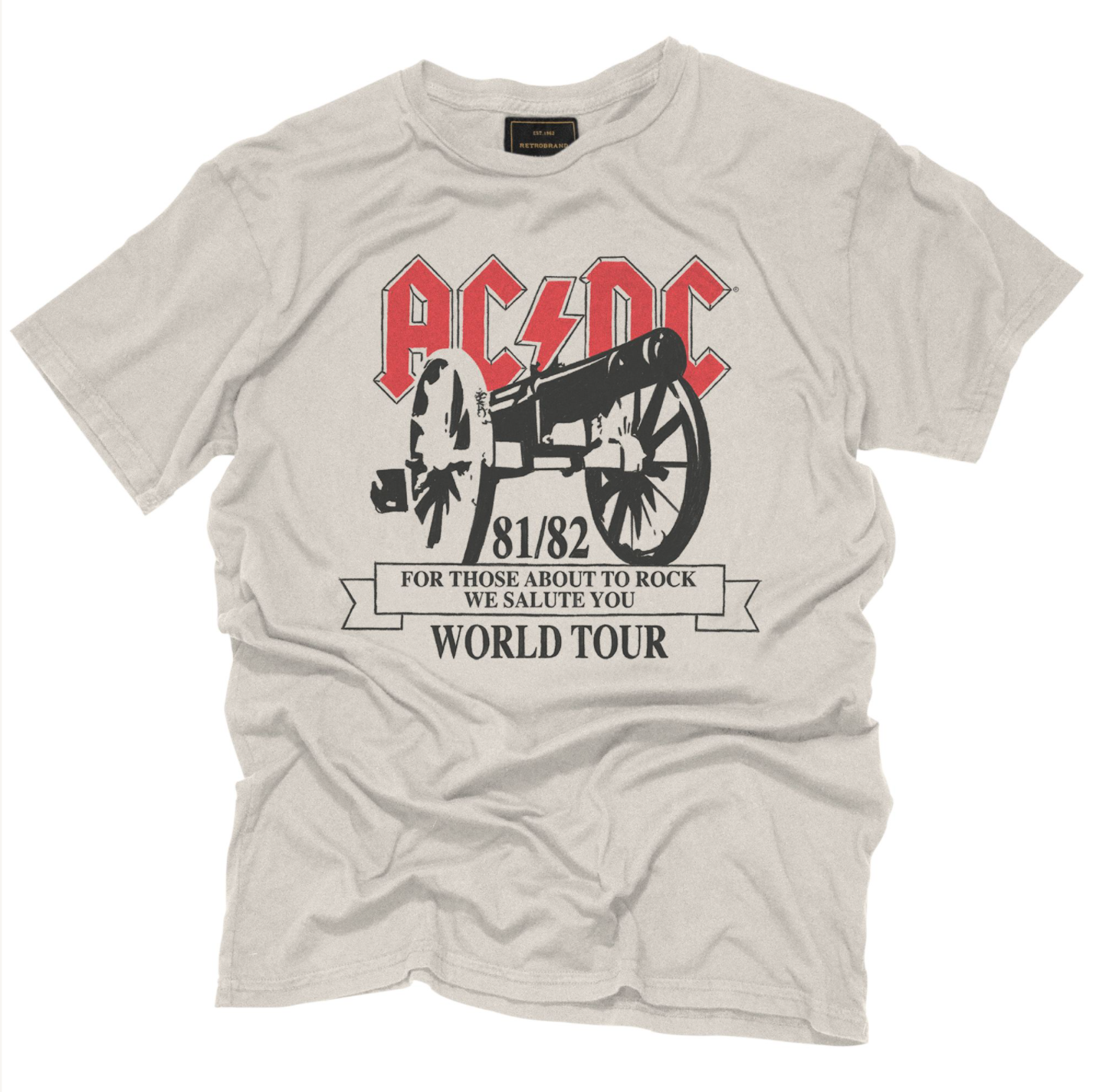 AC/DC 81/82 World Tour Black Label Tee