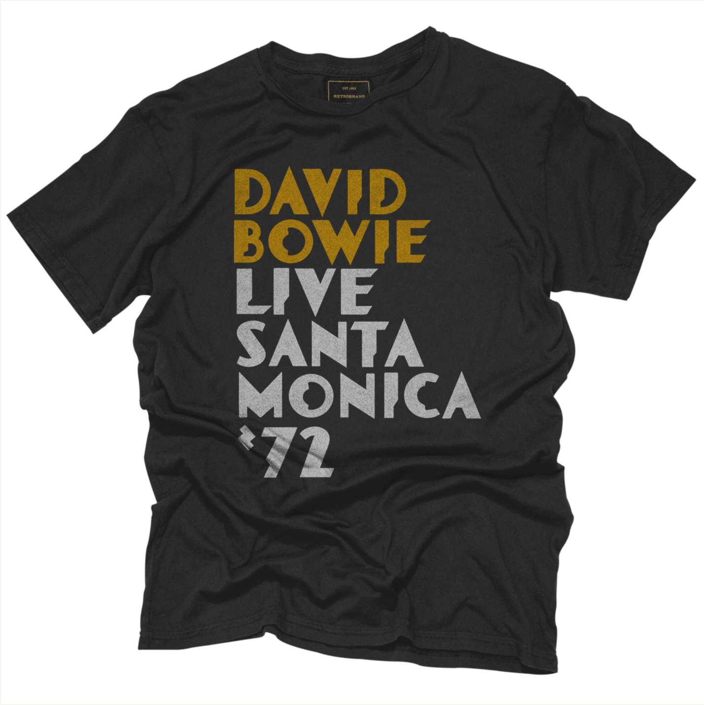 David Bowie Live Santa Monica '72 Black Label Tee